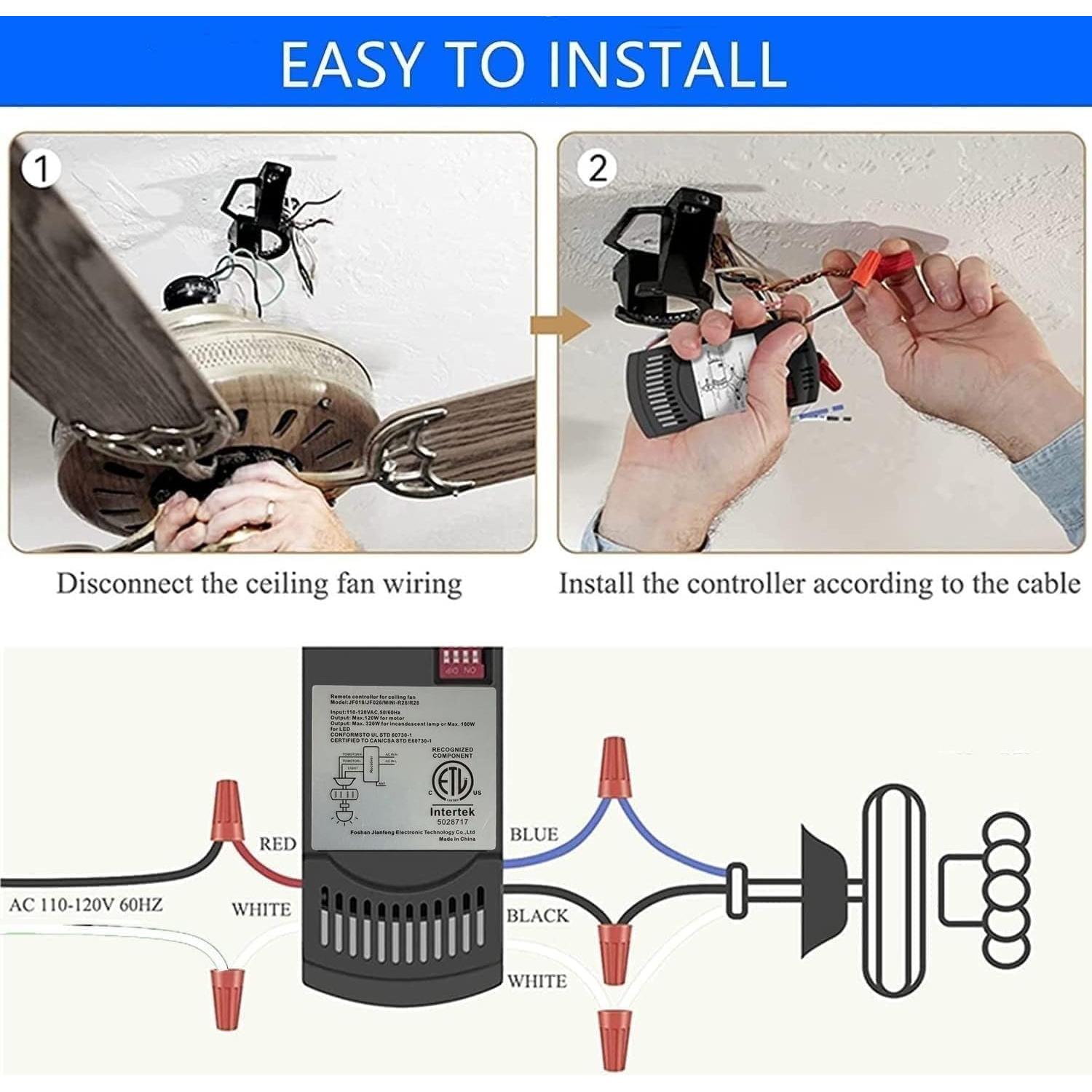 Control Remoto Universal para Ventilador de Techo Nexete 53T