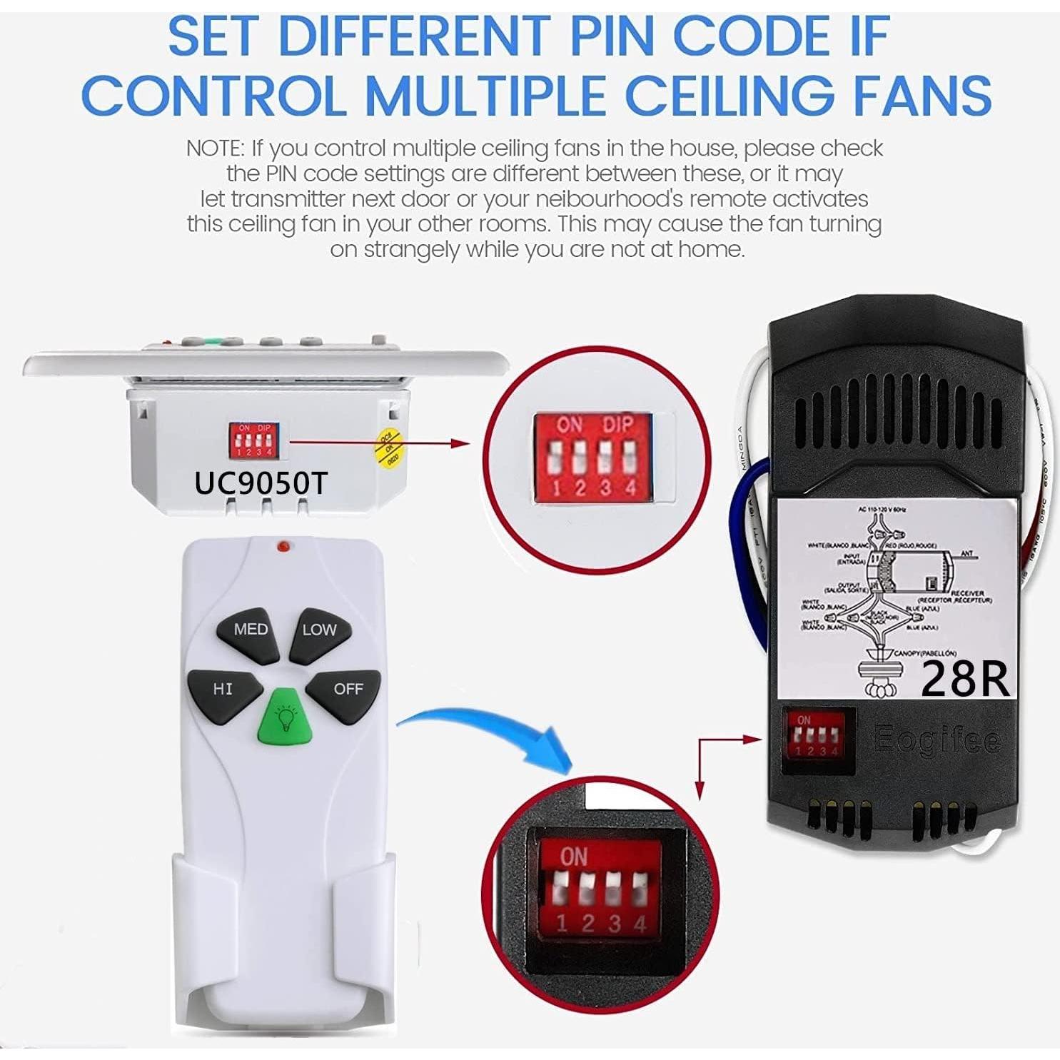 Control Remoto Universal para Ventilador de Techo Nexete 53T