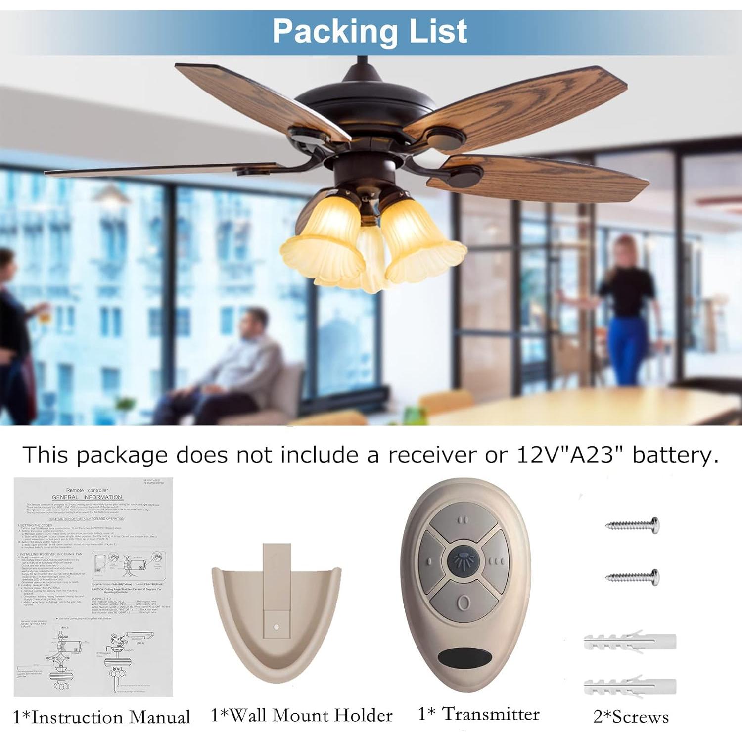 Control Remoto 35T1 Onisamt para Ventilador de Techo