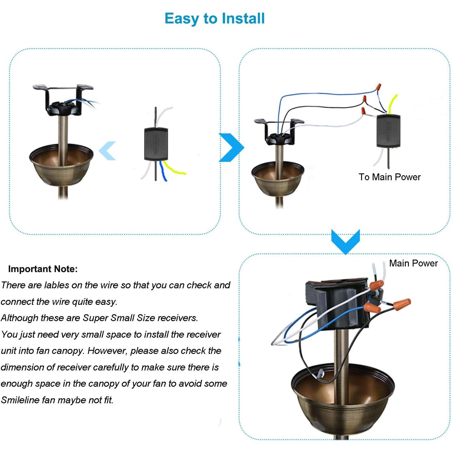 Kit Control Remoto Universal LPHUMEX para Ventilador Techo 3 en 1