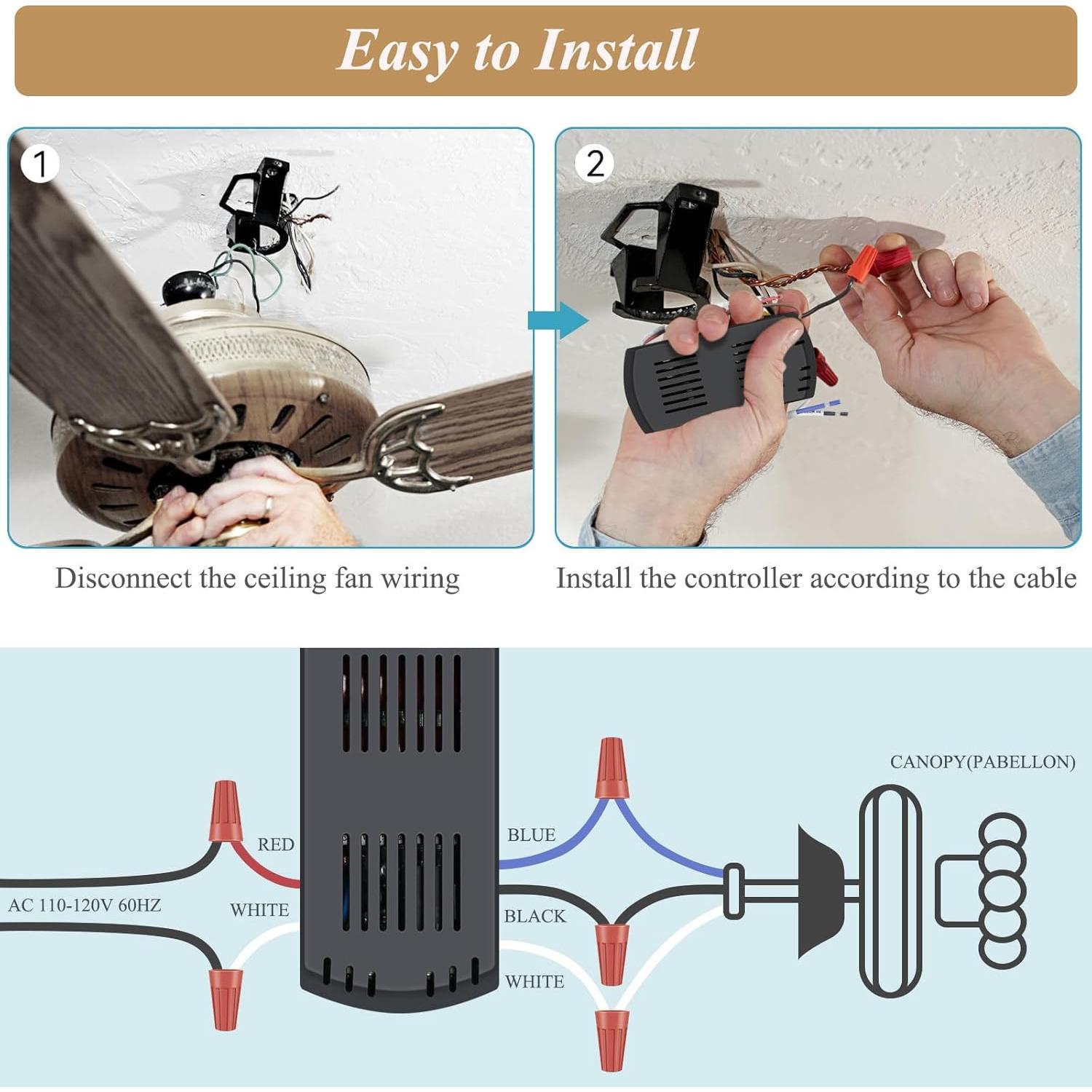 Control Remoto Universal para Ventilador de Techo Prichor RC-05+5R