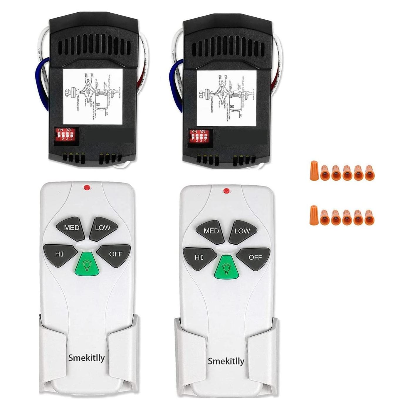 Kit Control Remoto Universal para Ventilador de Techo Smekitlly