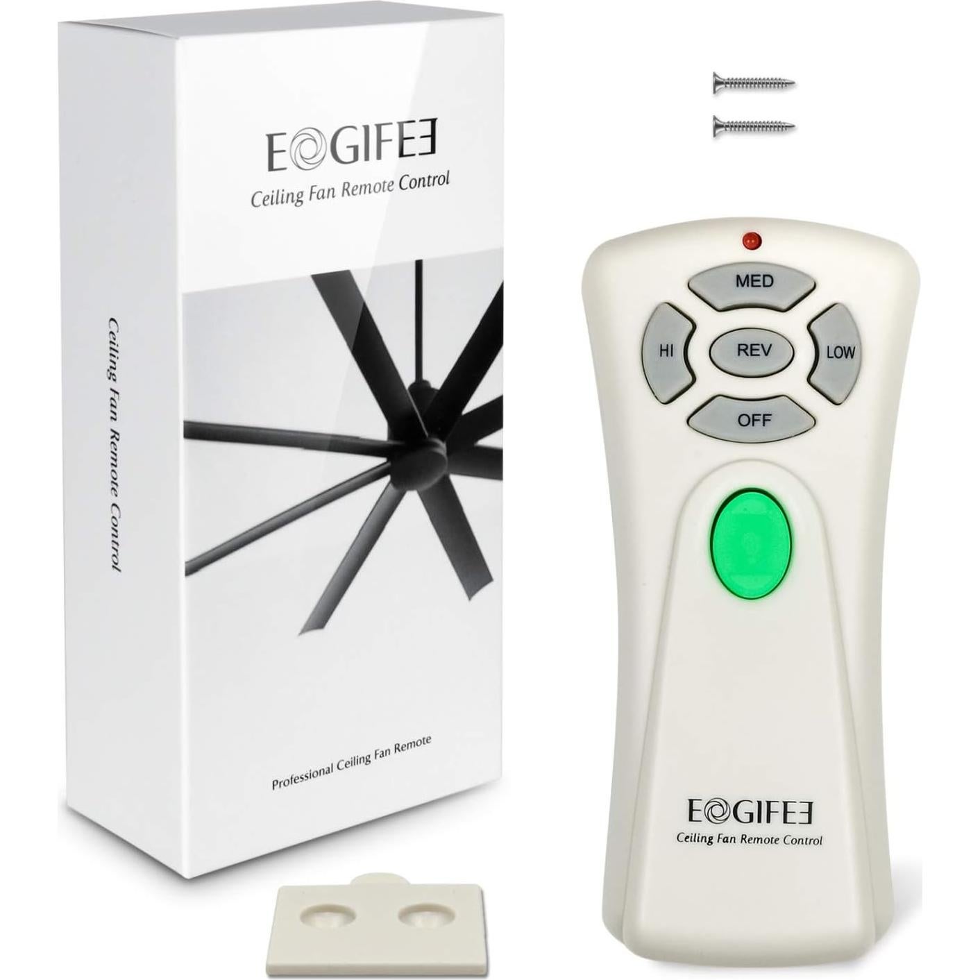 Control Remoto Ventilador de Techo Eogifee UC7080T 3 Velocidades