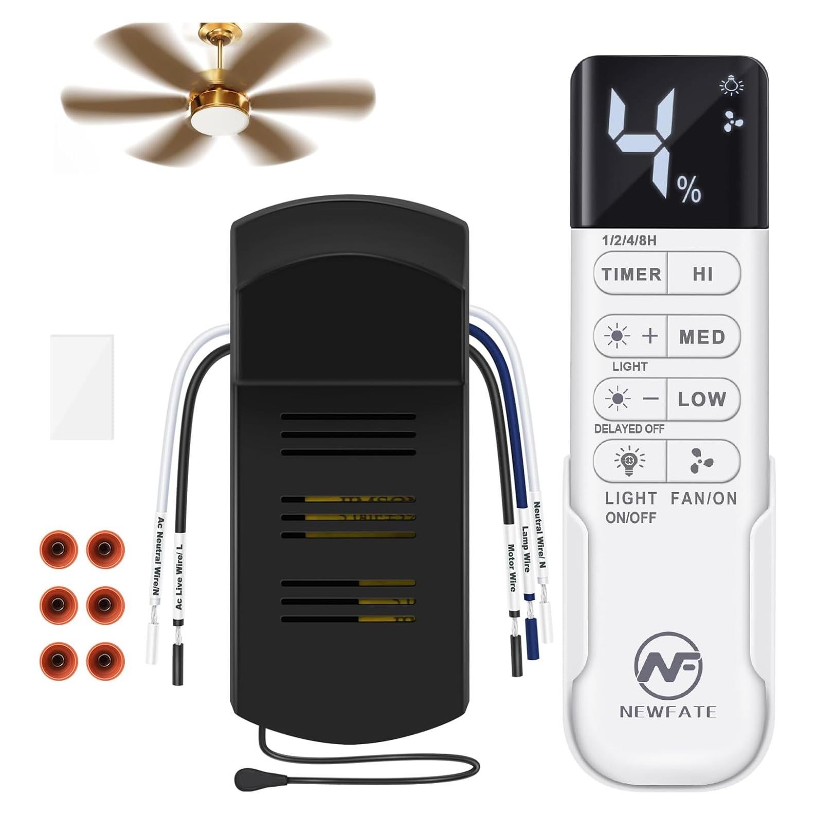 Kit Control Remoto Ventilador Techo Kimmol 3 Velocidades 110V