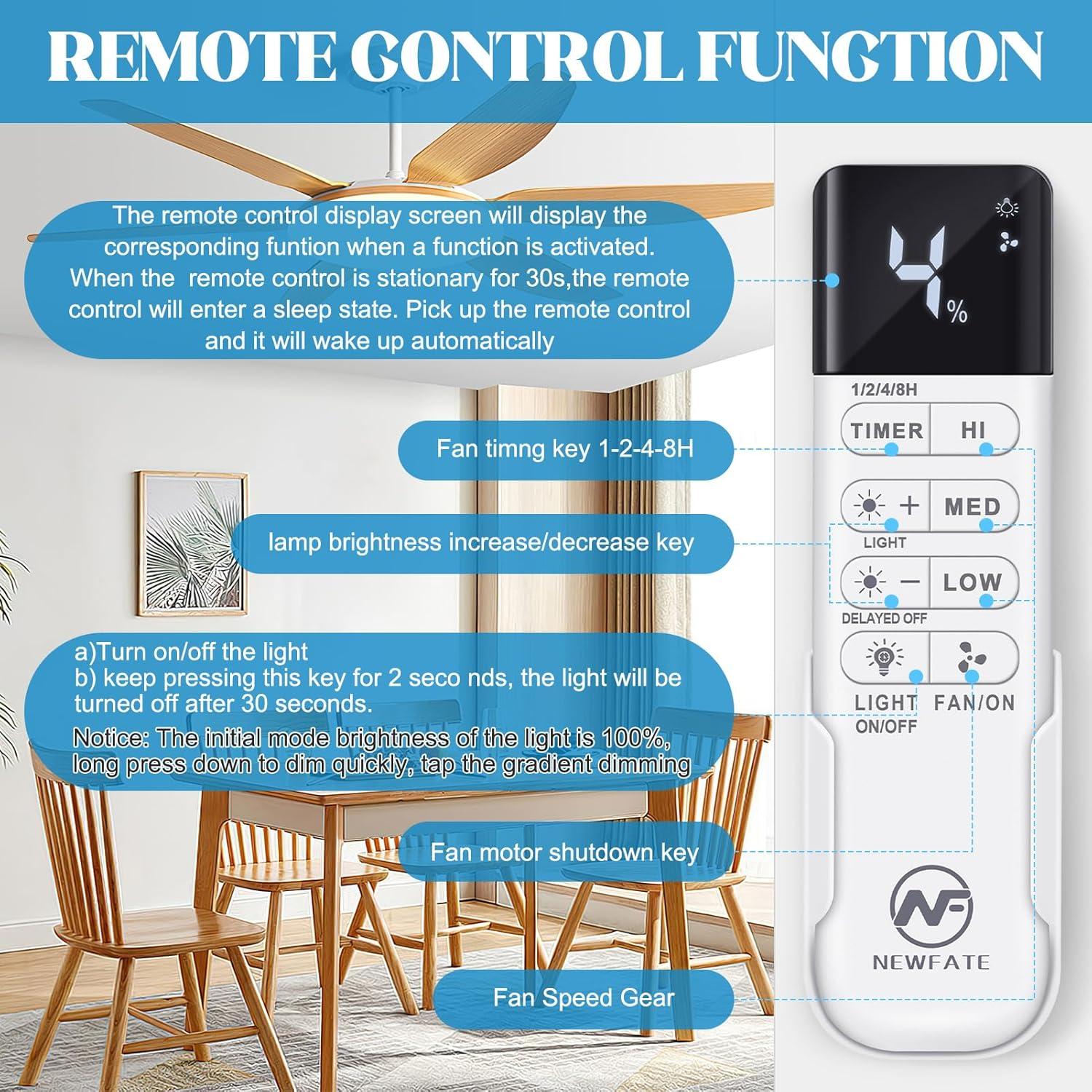 Kit Control Remoto Ventilador Techo Kimmol 3 Velocidades 110V