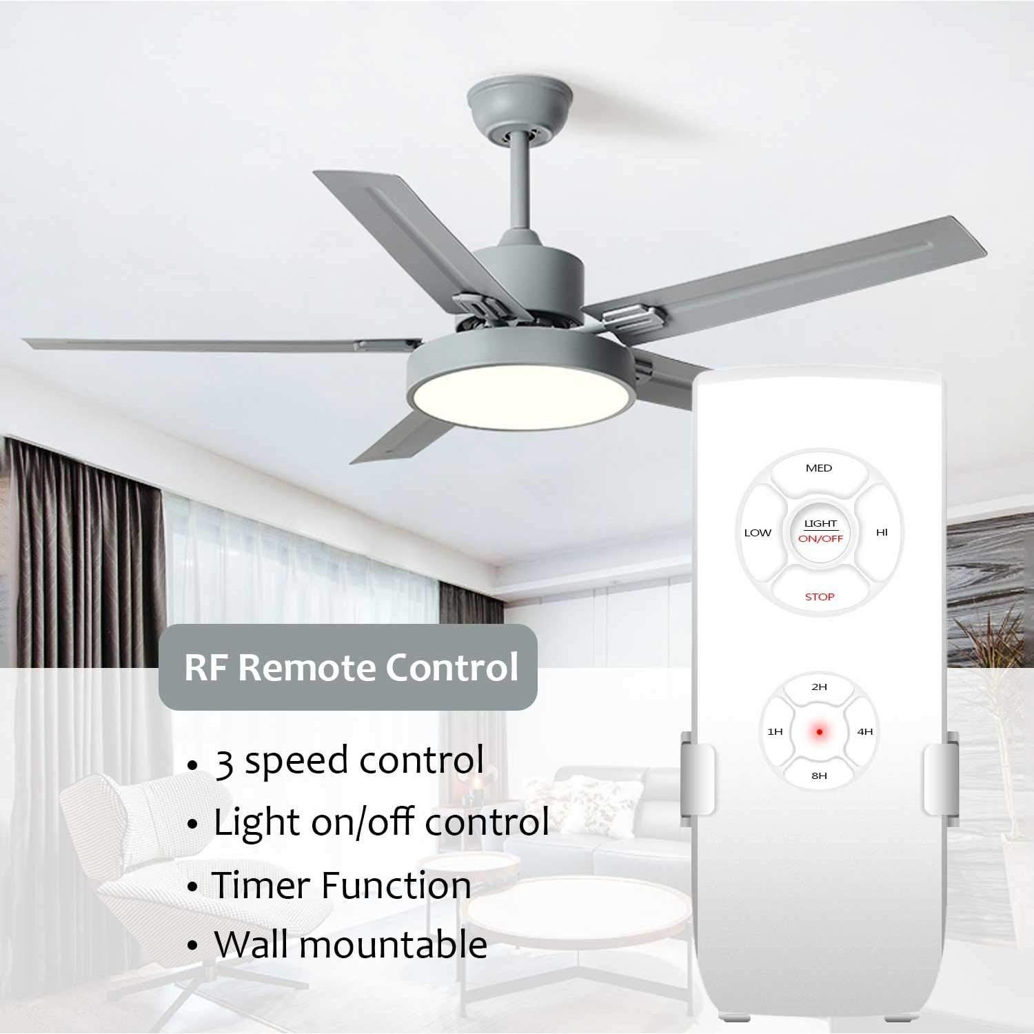 Control Remoto Universal para Ventilador de Techo Aubric 3-en-1