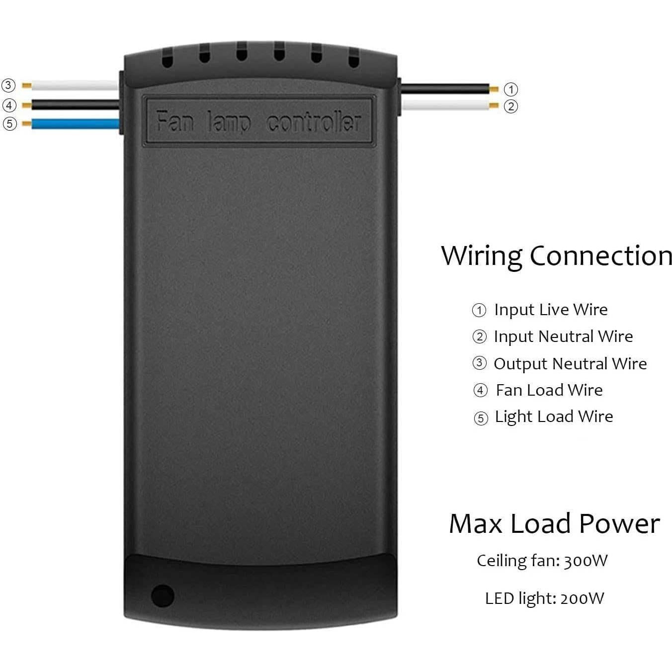 Control Remoto Universal para Ventilador de Techo Aubric 3-en-1