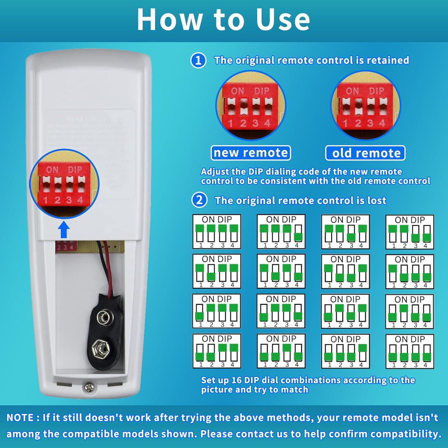 Control Remoto para Ventilador de Techo HD6 CeilingBreeze con Inversor