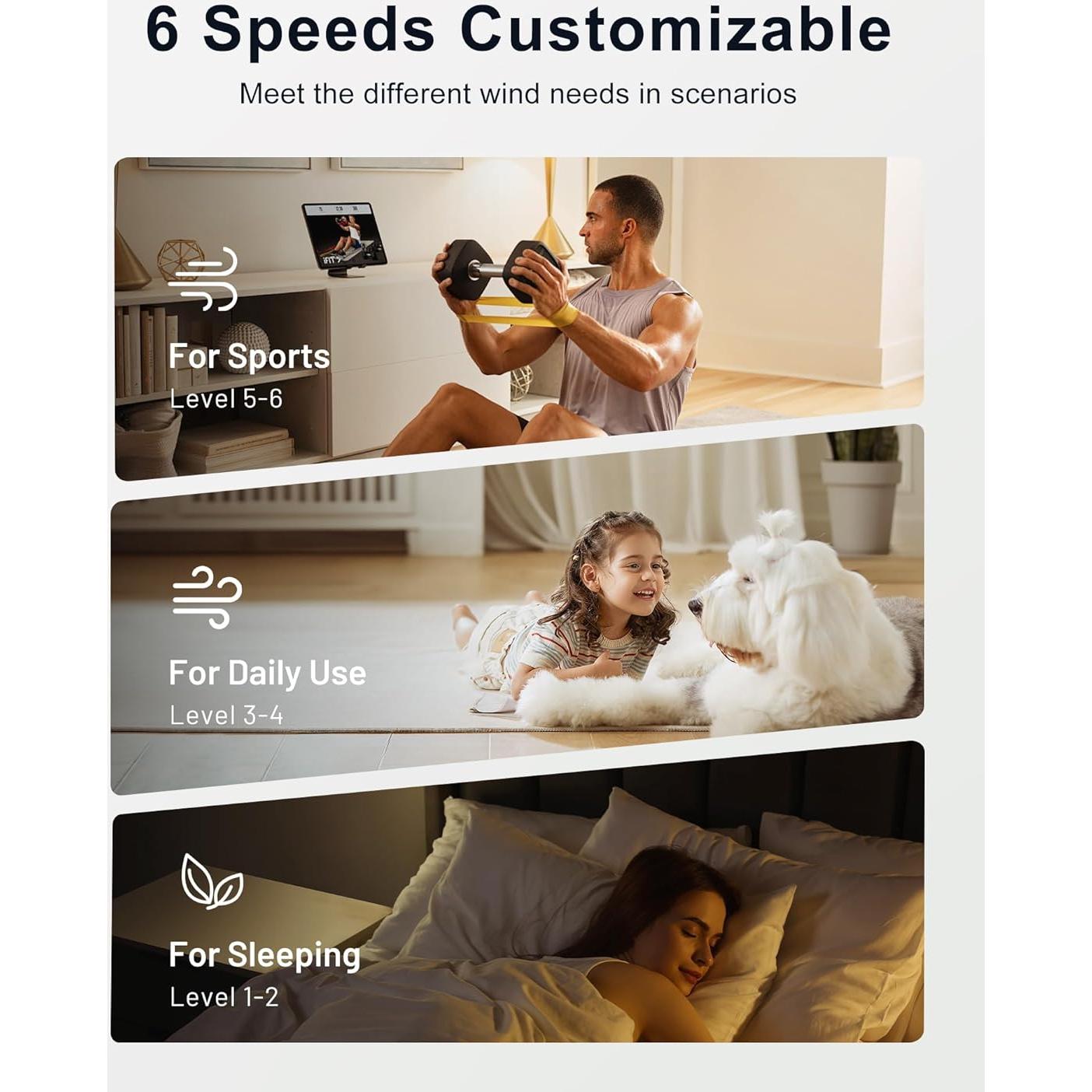 Ventilador de Techo CubiCubi 106.68 cm Blanco con Luz y Control Remoto