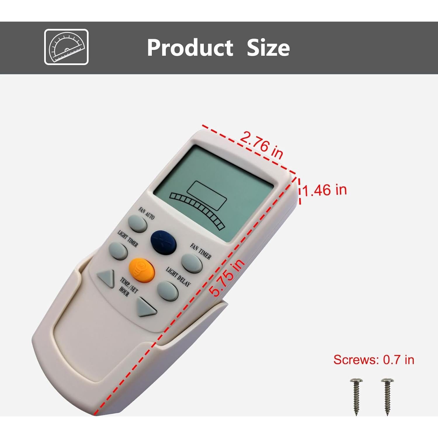 Control Remoto FAN-9T Hampton Bay con Temporizador y LCD