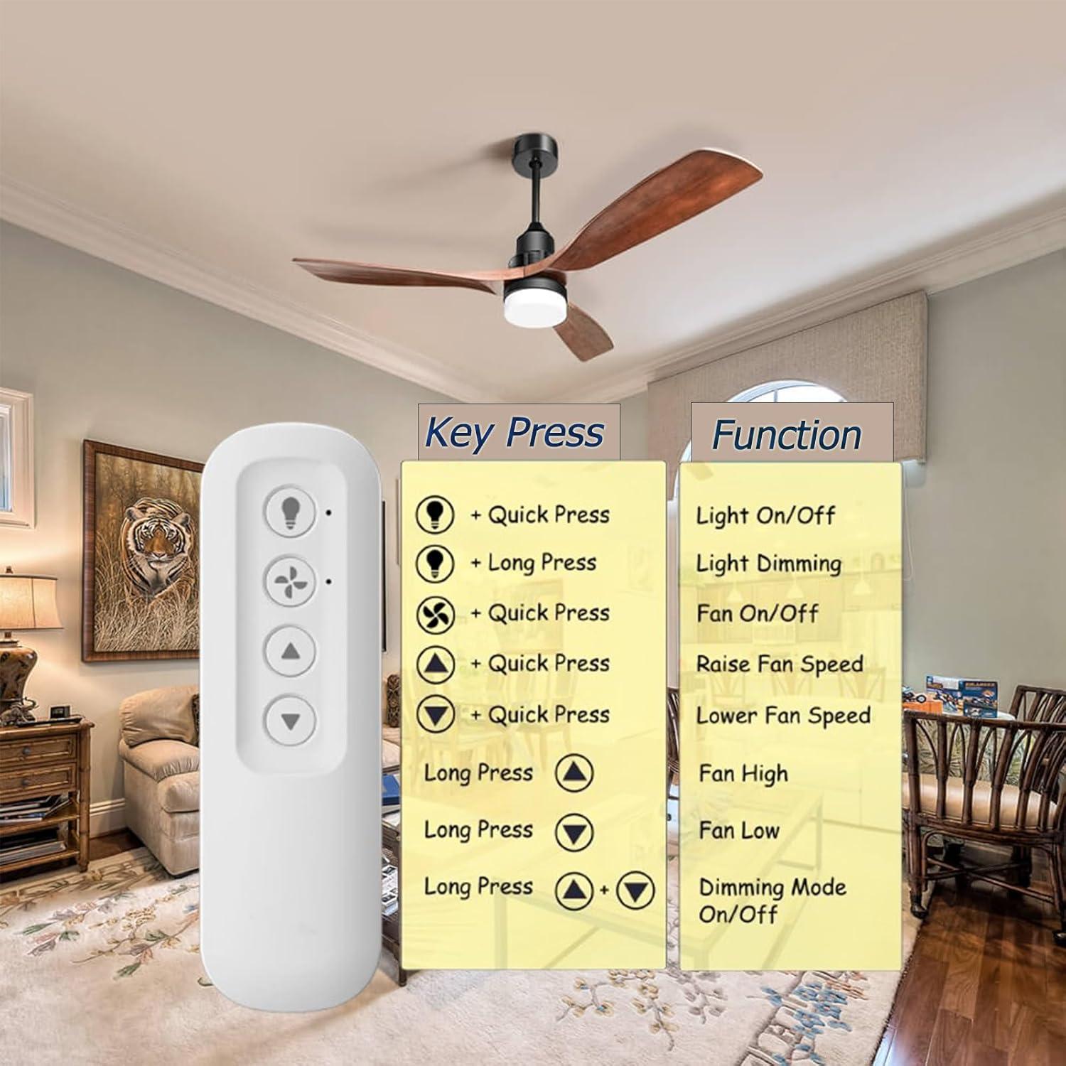 Control Remoto Hunter RC-82T para Ventilador de Techo