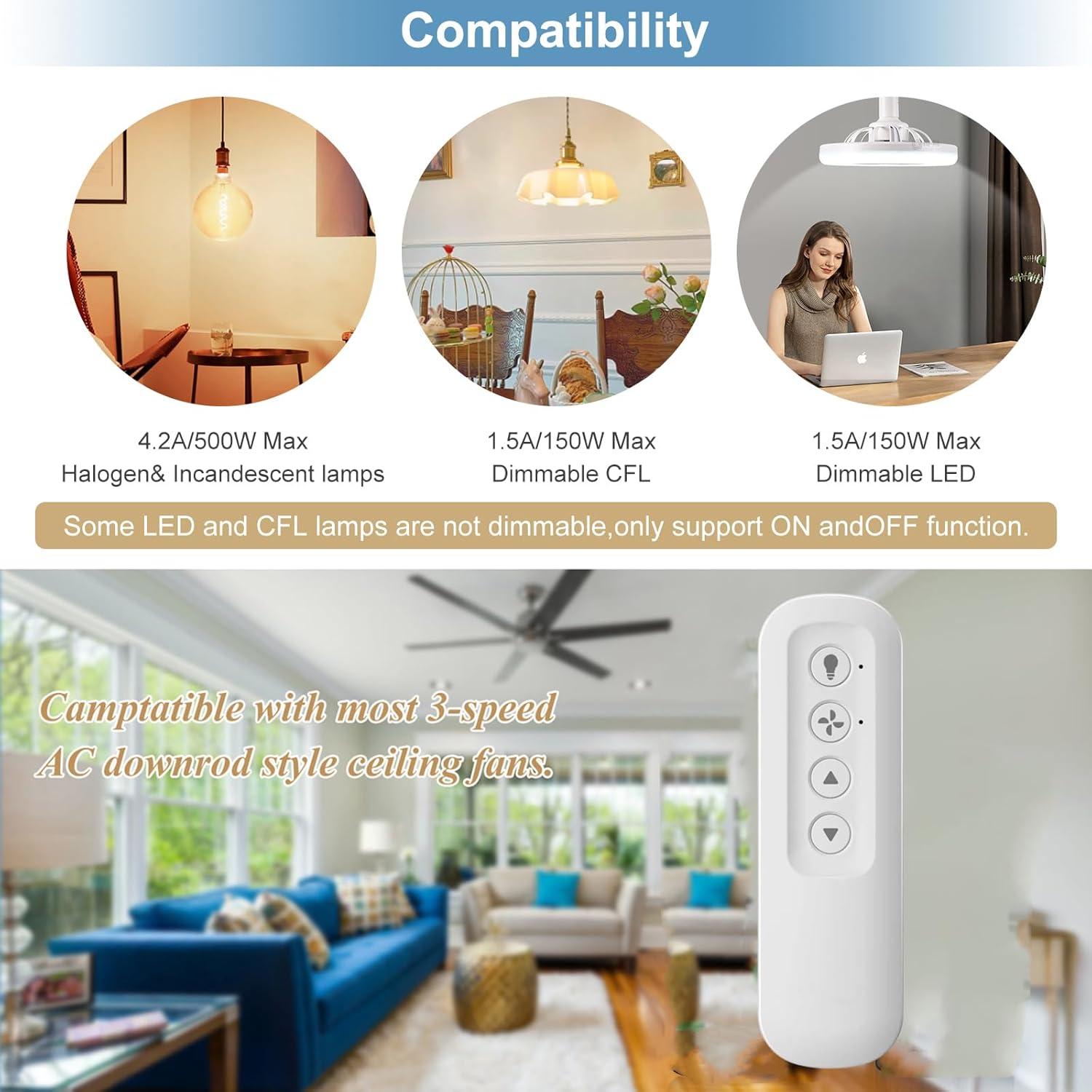 Control Remoto Hunter RC-82T para Ventilador de Techo