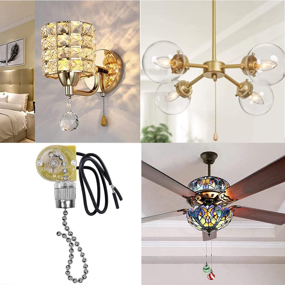 Interruptor de Ventilador de Techo Zing Ear ZE-109 2 Pcs Níquel