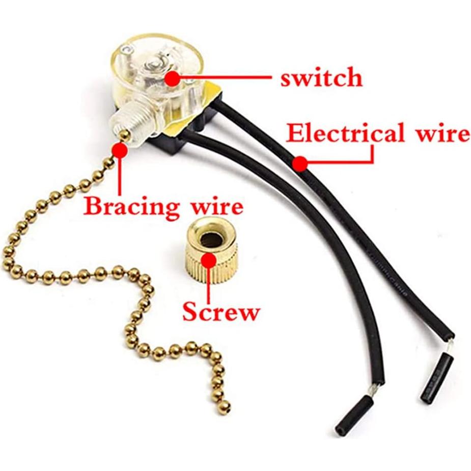 Interruptor de Ventilador de Techo Zing Ear ZE-109 2 Pcs Níquel