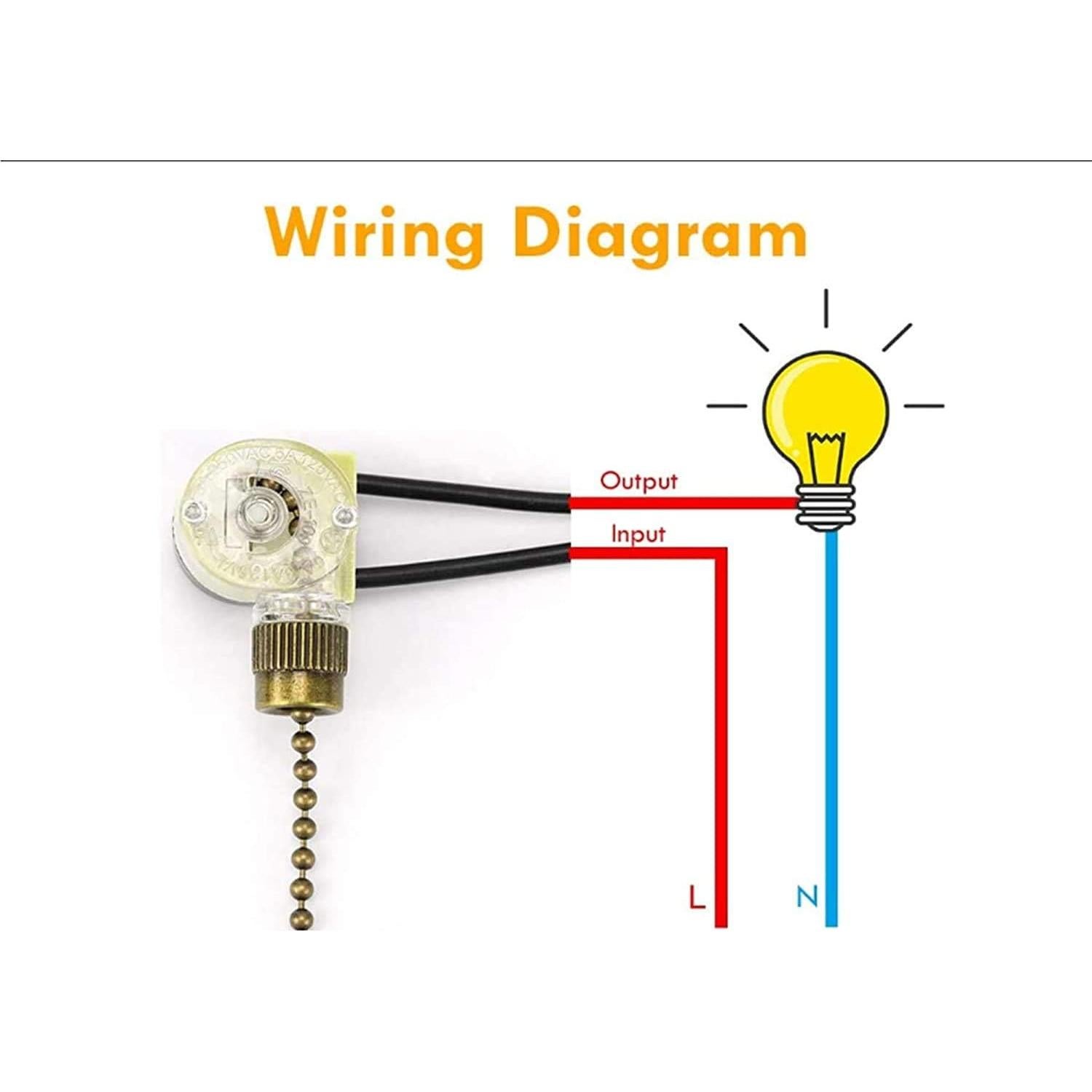 Interruptor de Luz para Ventilador de Techo Zing Ear ZE-109