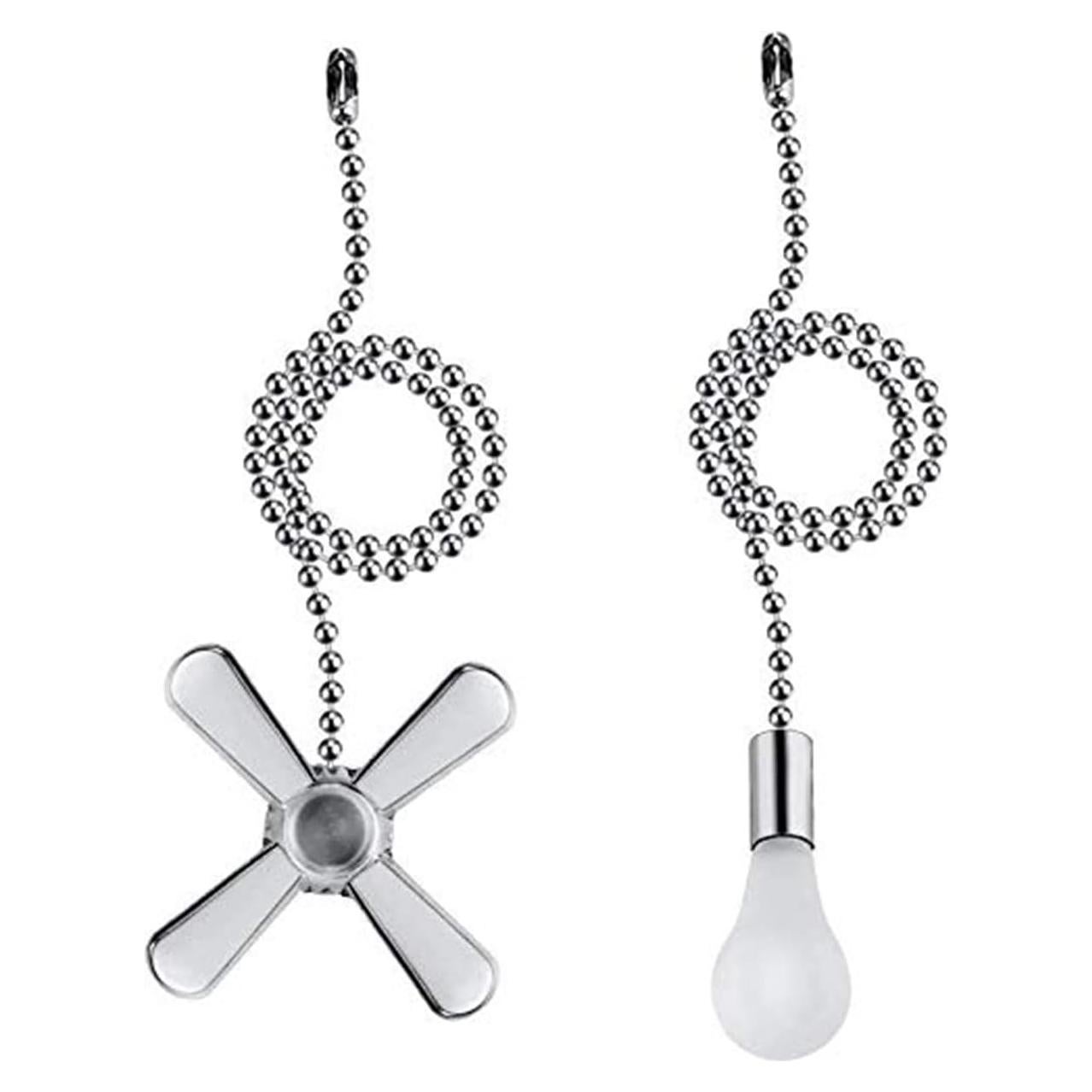 Cadena de Tirar para Ventilador de Techo Sunswan 34.5 cm Níquel