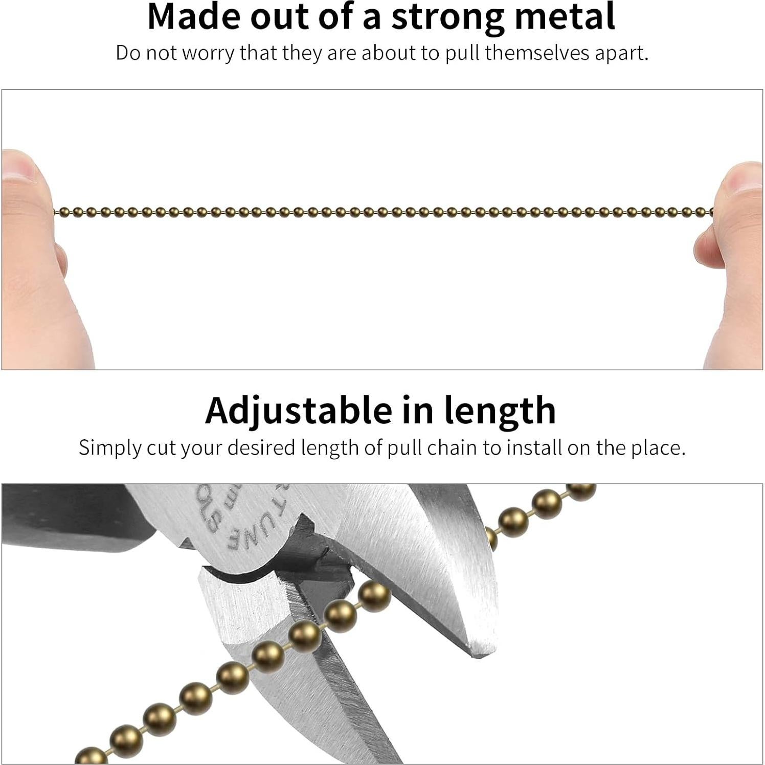 Cadena de Tirar SmoTecQ 304.8 cm Bronce con 12 Conectores