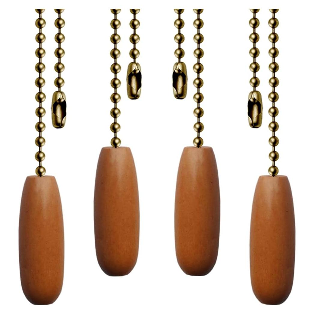 Paquete de 4 Cadenas de Tirador Aeknewo 30.48 cm Bronce Retro