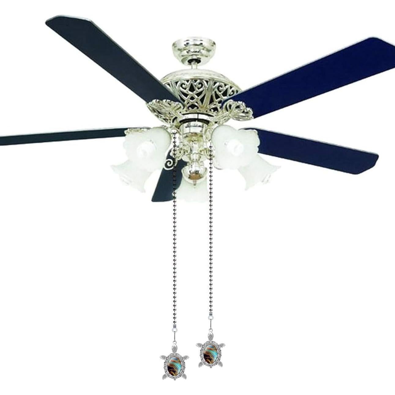 Extensor de Cadena de Luz y Ventilador Hyamass Tortuga 30.48 cm Plata