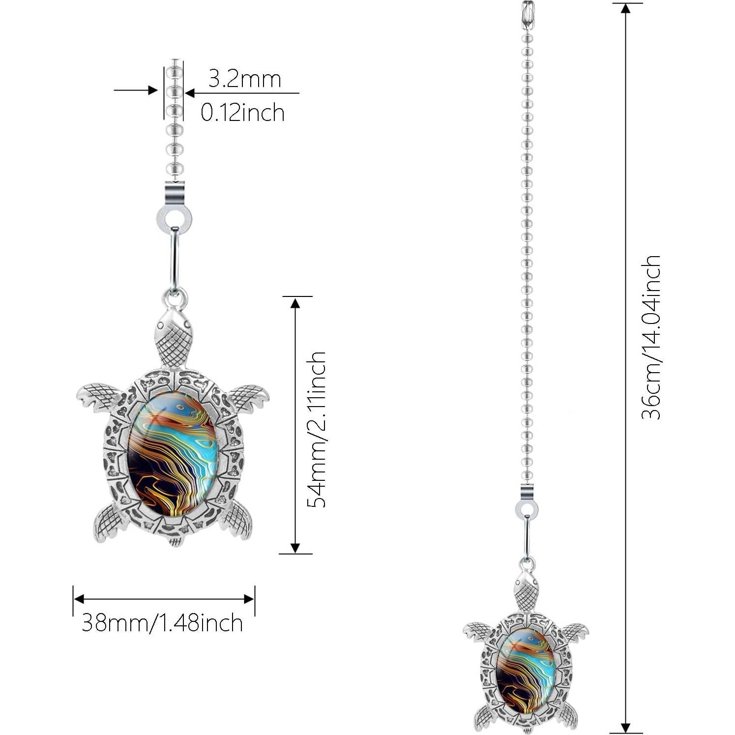 Extensor de Cadena de Luz y Ventilador Hyamass Tortuga 30.48 cm Plata