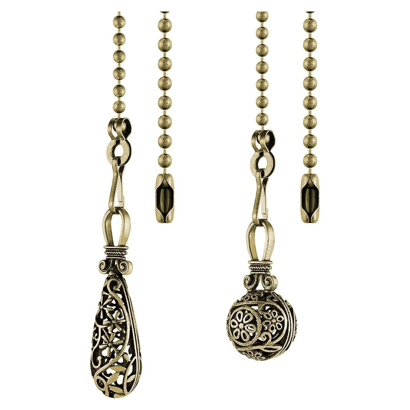 Cadenas de Tirar para Ventilador de Techo Dotlite Cobre 2Pack