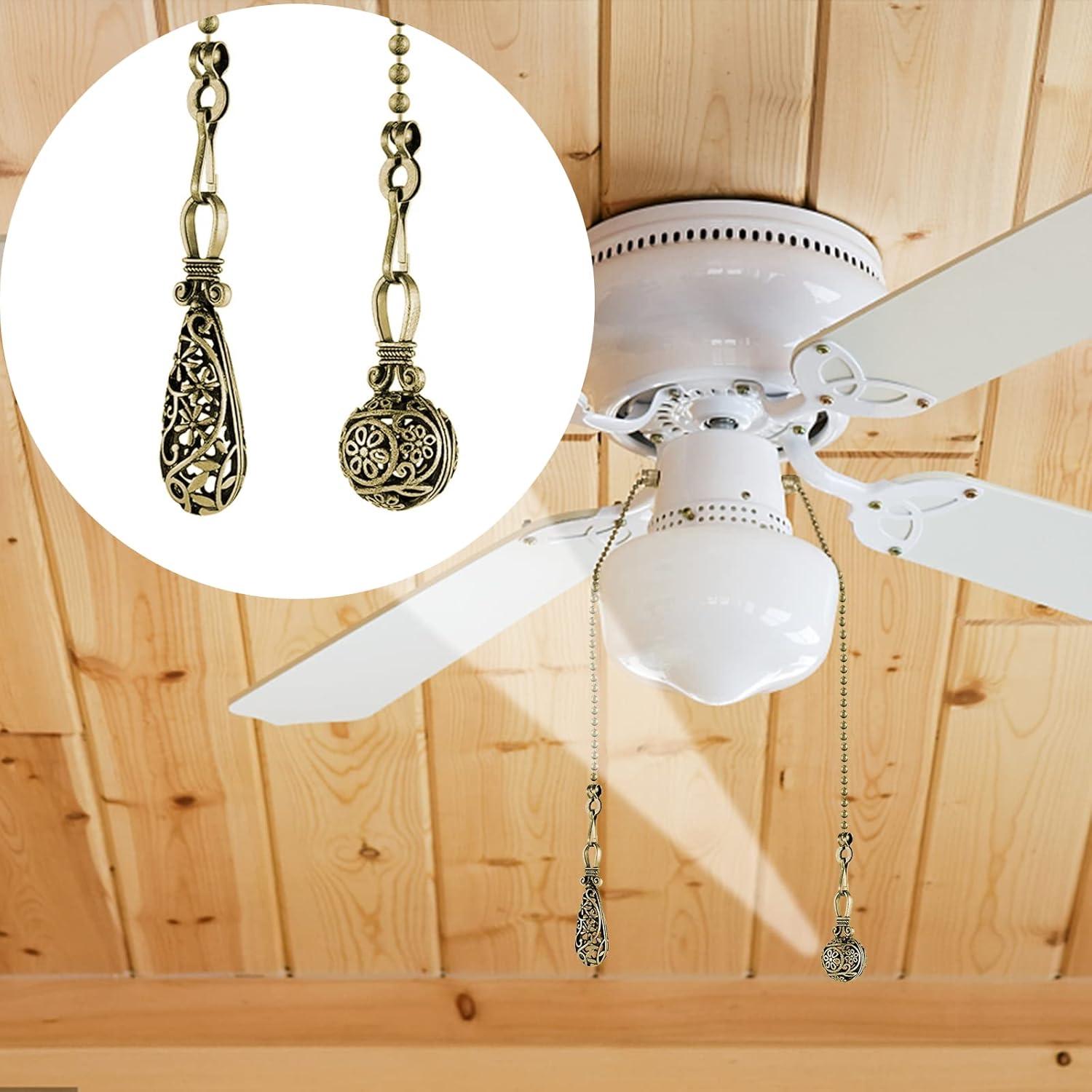 Cadenas de Tirar para Ventilador de Techo Dotlite Cobre 2Pack