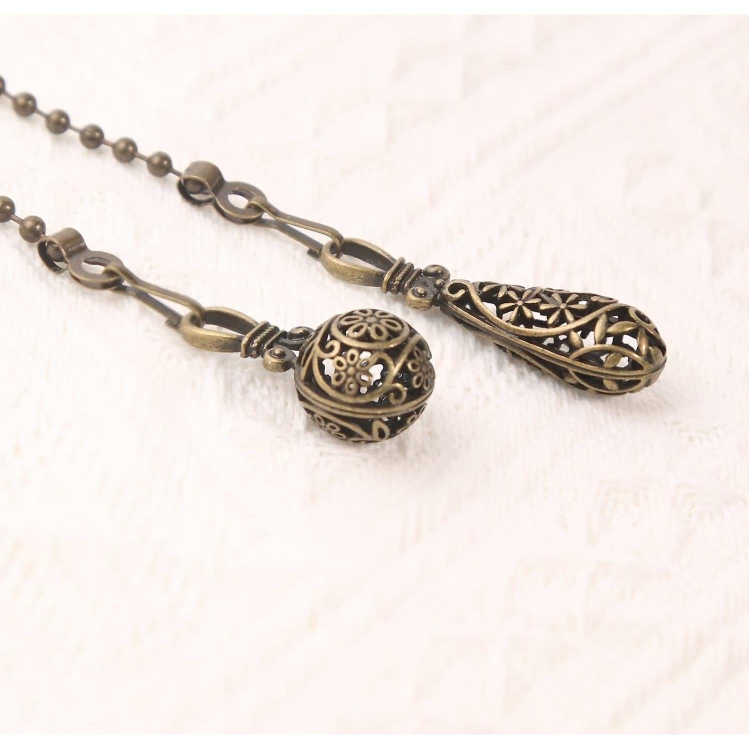 Cadenas de Tirar para Ventilador de Techo Dotlite Cobre 2Pack