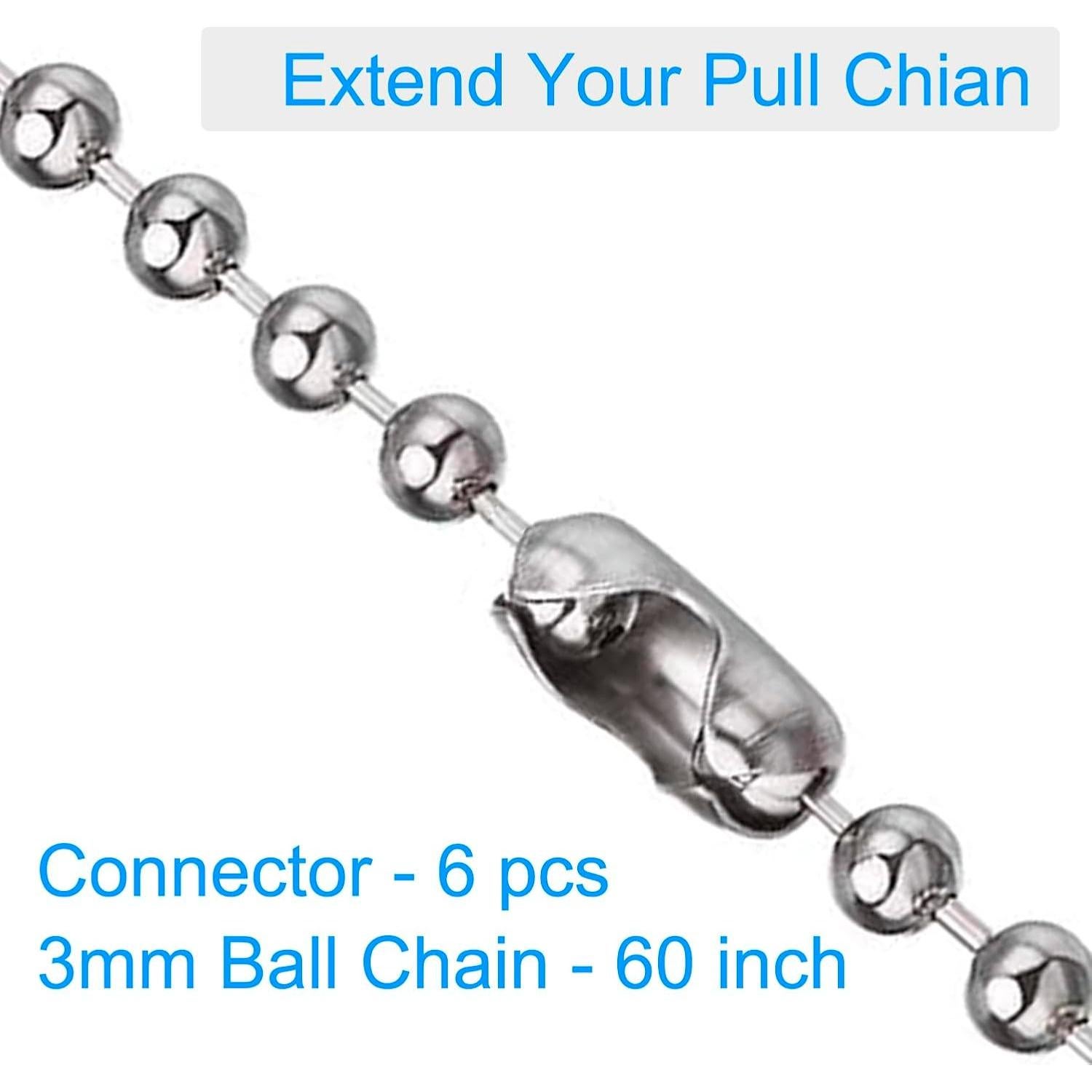 Cadena de Tirar para Ventilador de Techo 1.5m Acero Inoxidable