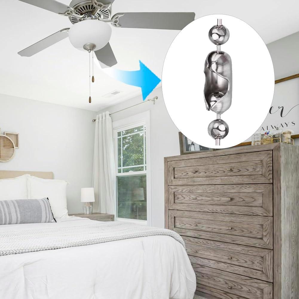 Cadena de Tirar para Ventilador de Techo 1.5m Acero Inoxidable