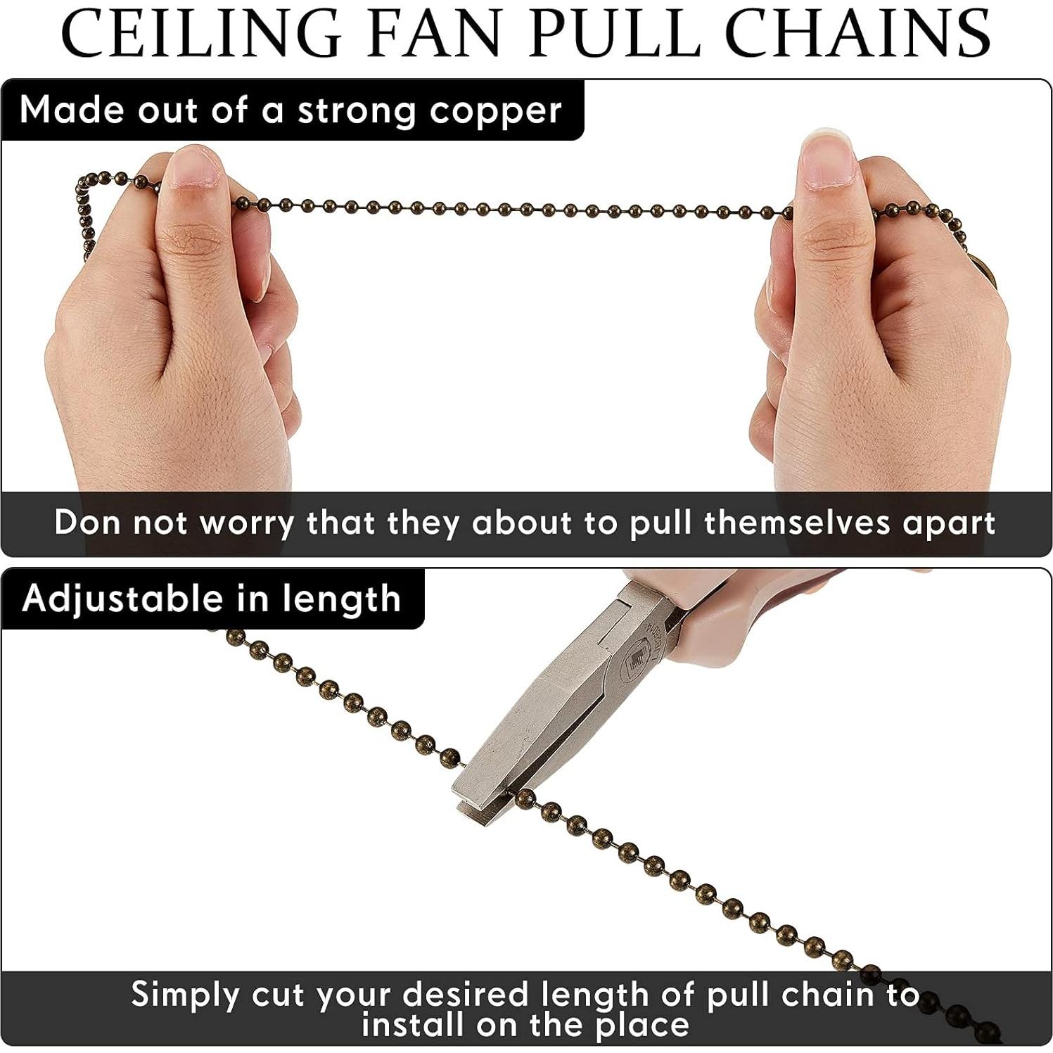 Cadena de Tirar Retro Yaomiao para Ventilador de Techo 33 cm