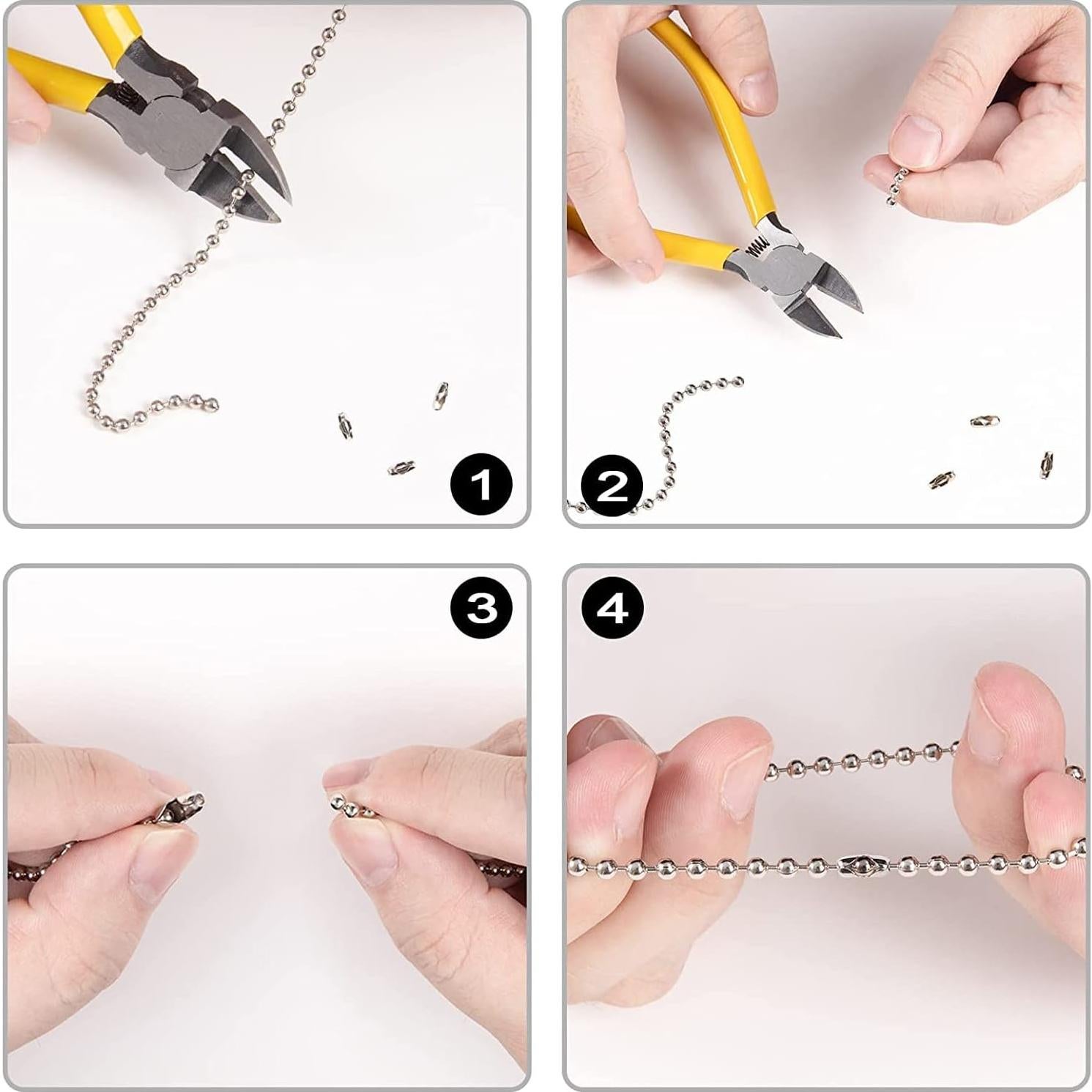 Juego de Cadenas de Tirar para Ventilador de Techo ZE-268S6 30.48 cm Níquel