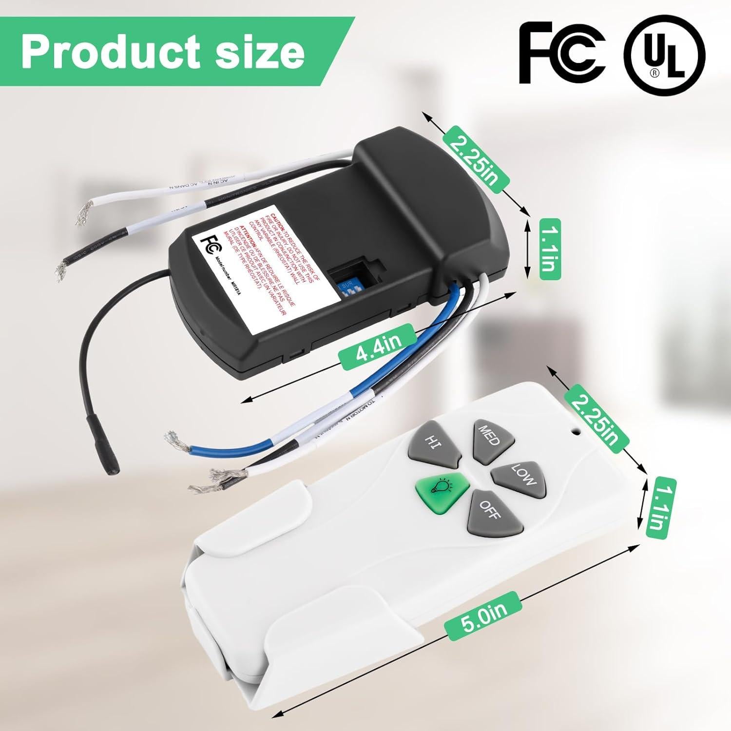 Control Remoto Universal para Ventilador de Techo HUAXRUI