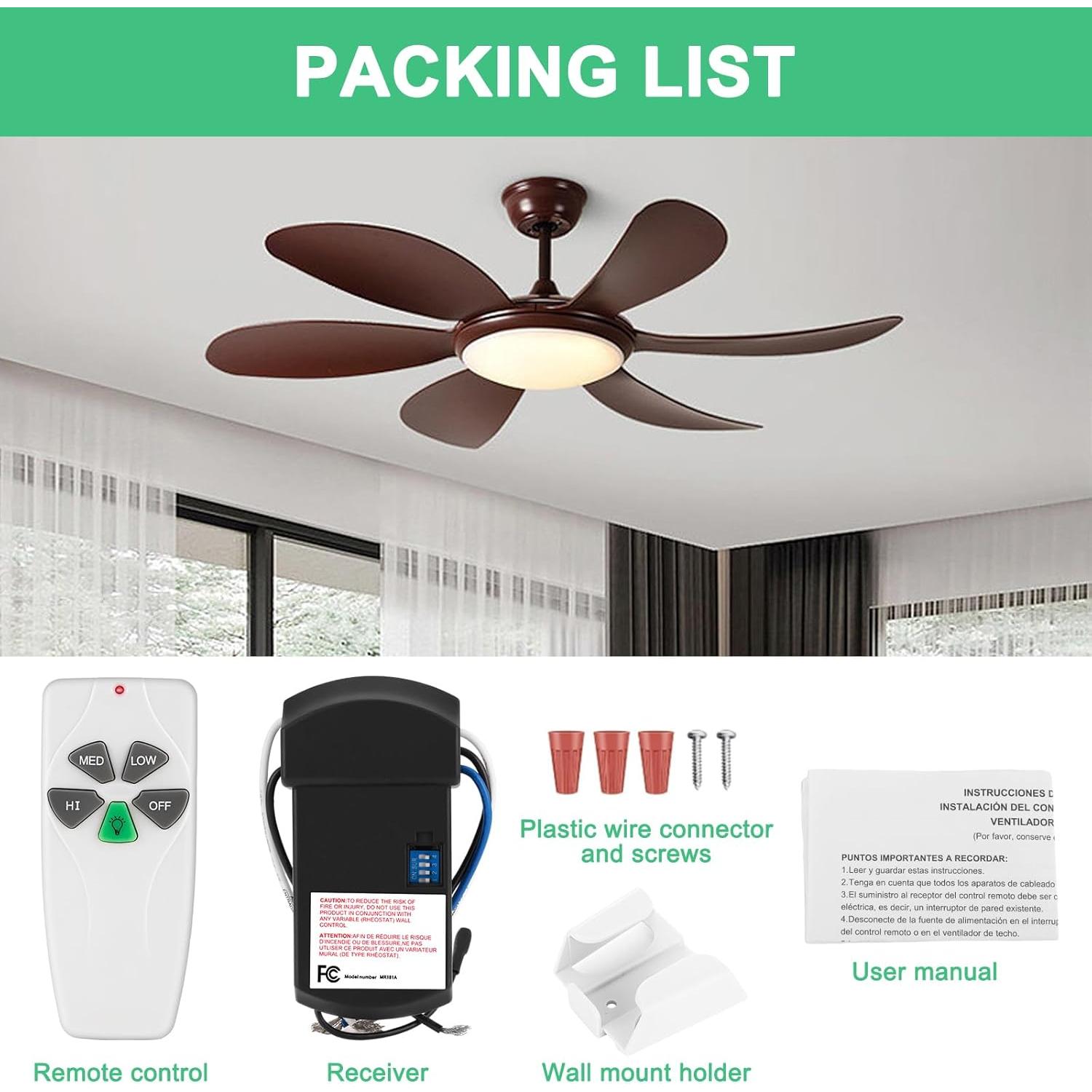 Control Remoto Universal para Ventilador de Techo HUAXRUI