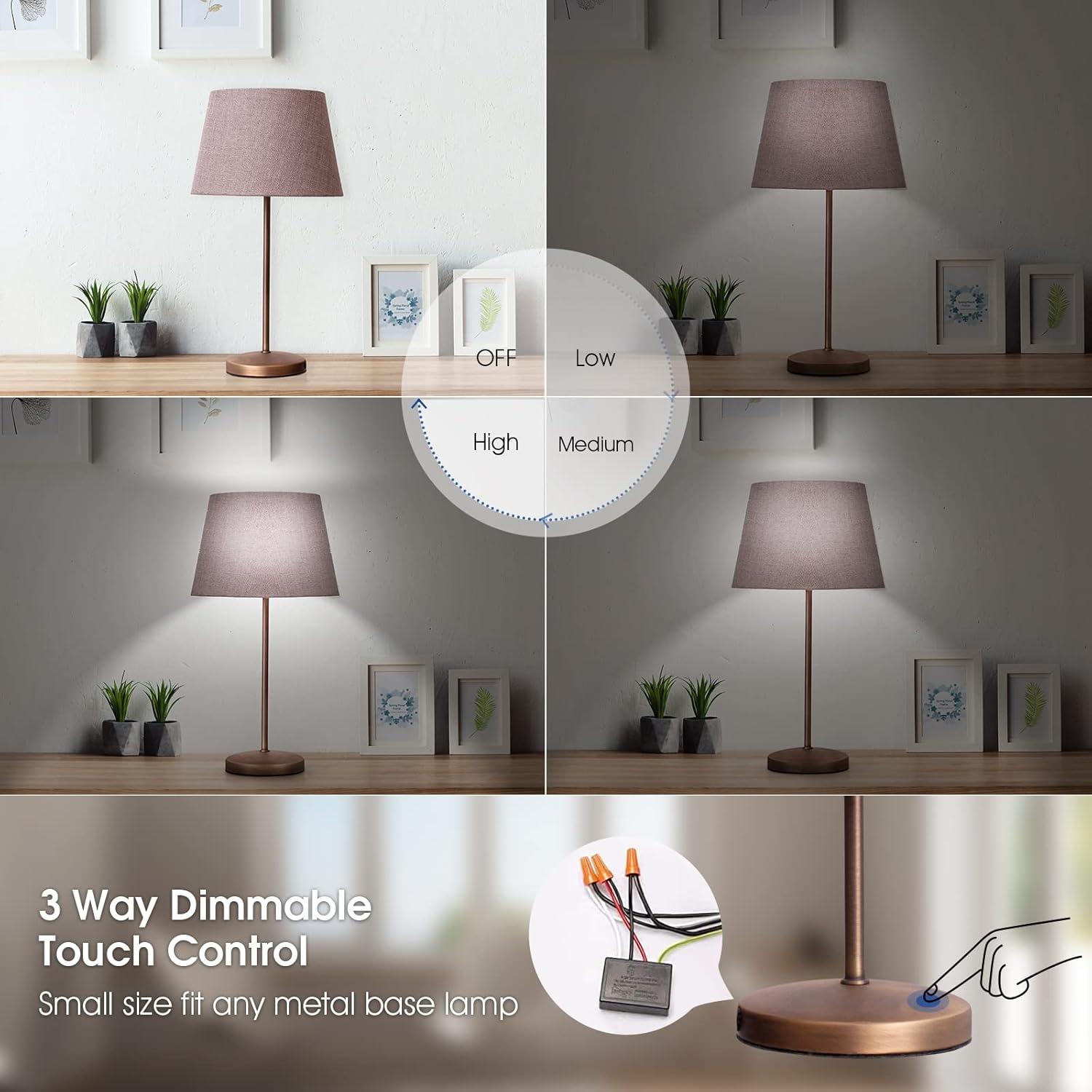 Interruptor Táctil Regulable Zeifun 3 Niveles Brillo LED