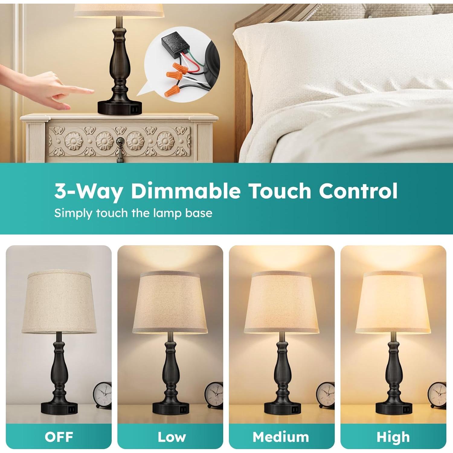 Módulo de Control Táctil Dimmable 3 Vías Basdien para Lámpara