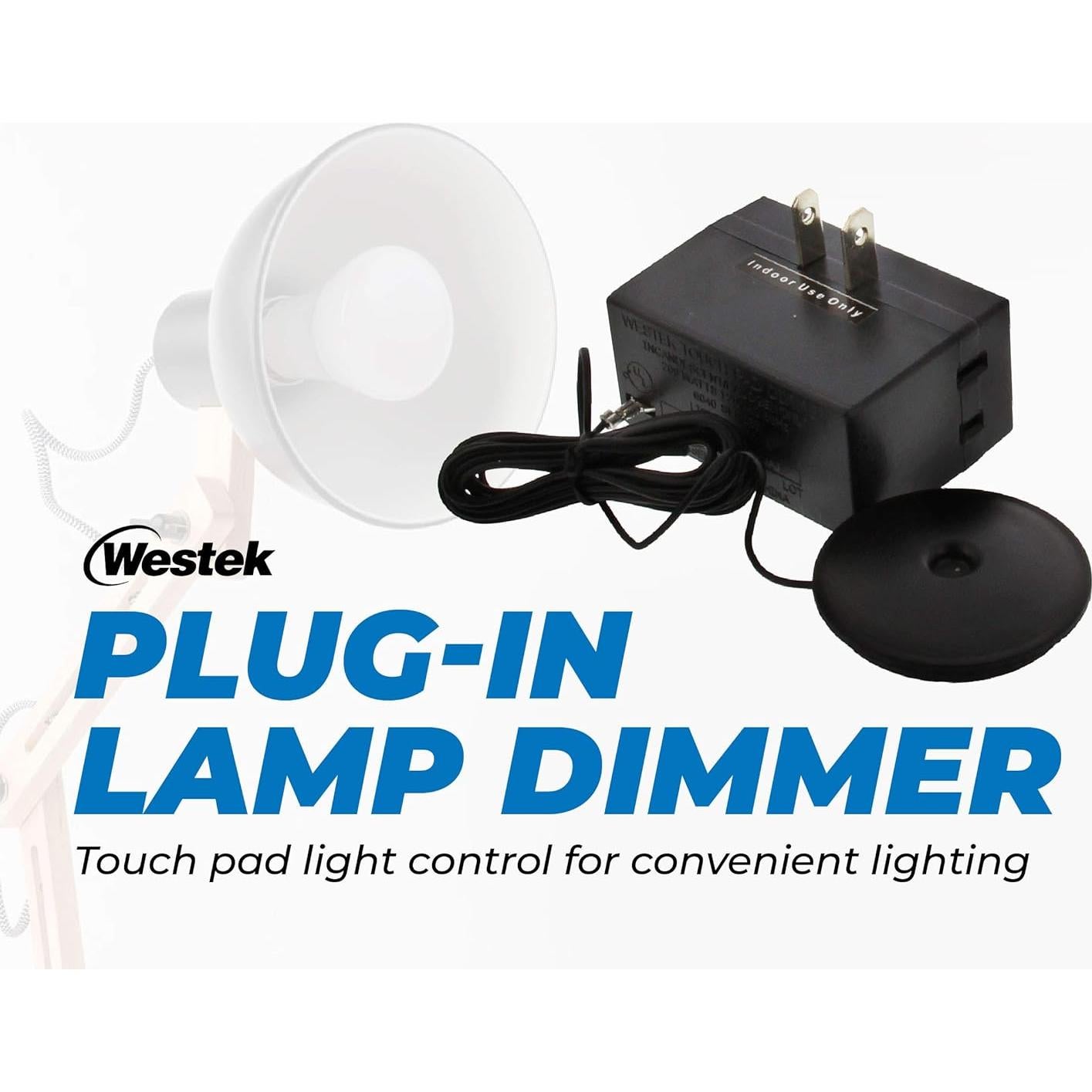 Interruptor Regulador de Enchufe Westek 200W 3 Niveles - 2 Pzs