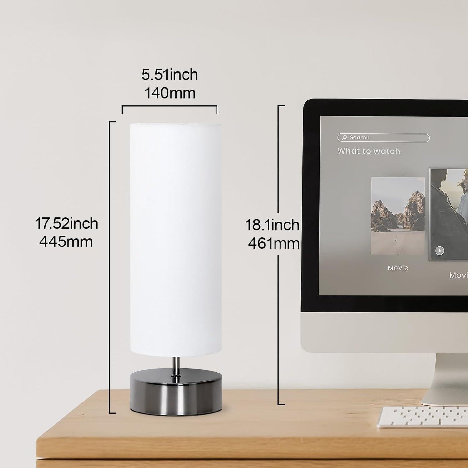 Lámpara de Mesa Táctil Seaside Village Regulable 3 Niveles LED