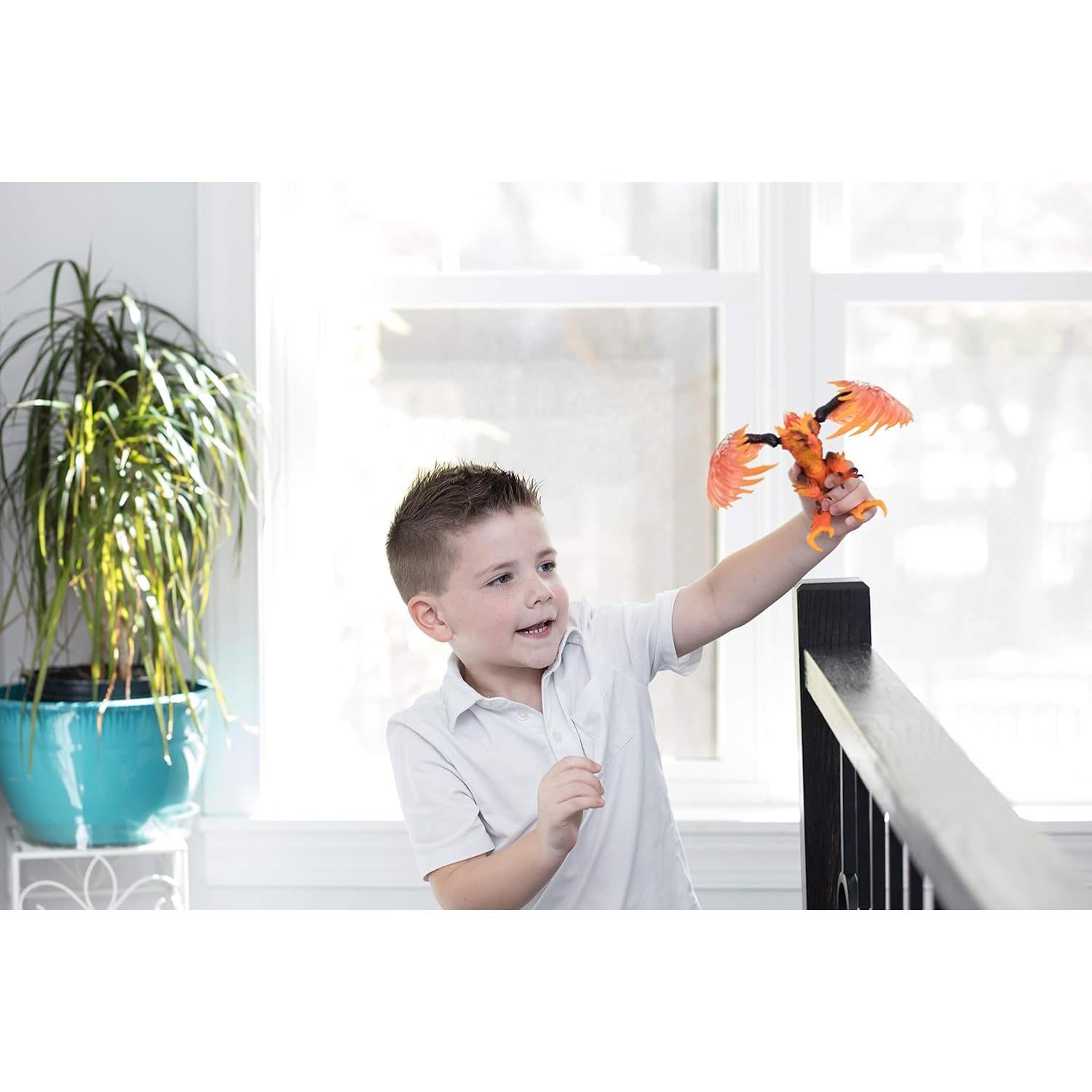 Schleich Águila de Fuego 18cm - Figura de Grifo de Lava