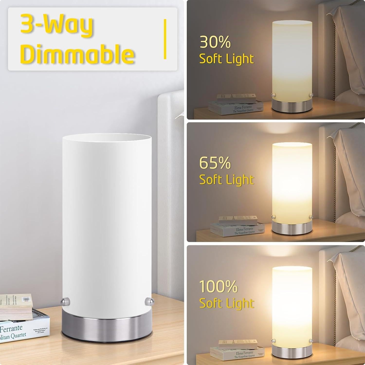 Lámpara de Mesa Dimmable Kukobo 6W 2700K Níquel-Blanco