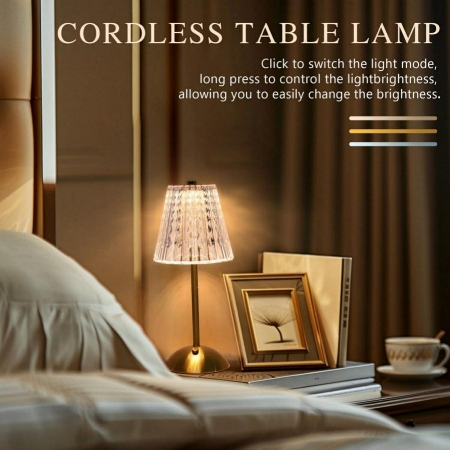 Lámpara de Mesa Inalámbrica Gkeiten 3600mAh LED Regulable