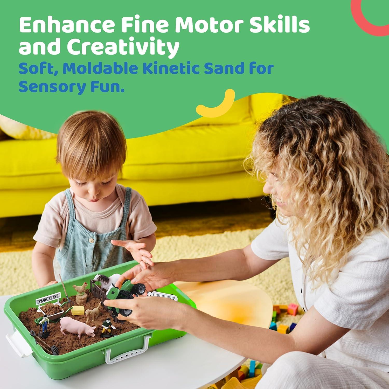 Juego de Arena Dazmers - Set de 28 Piezas de Granja