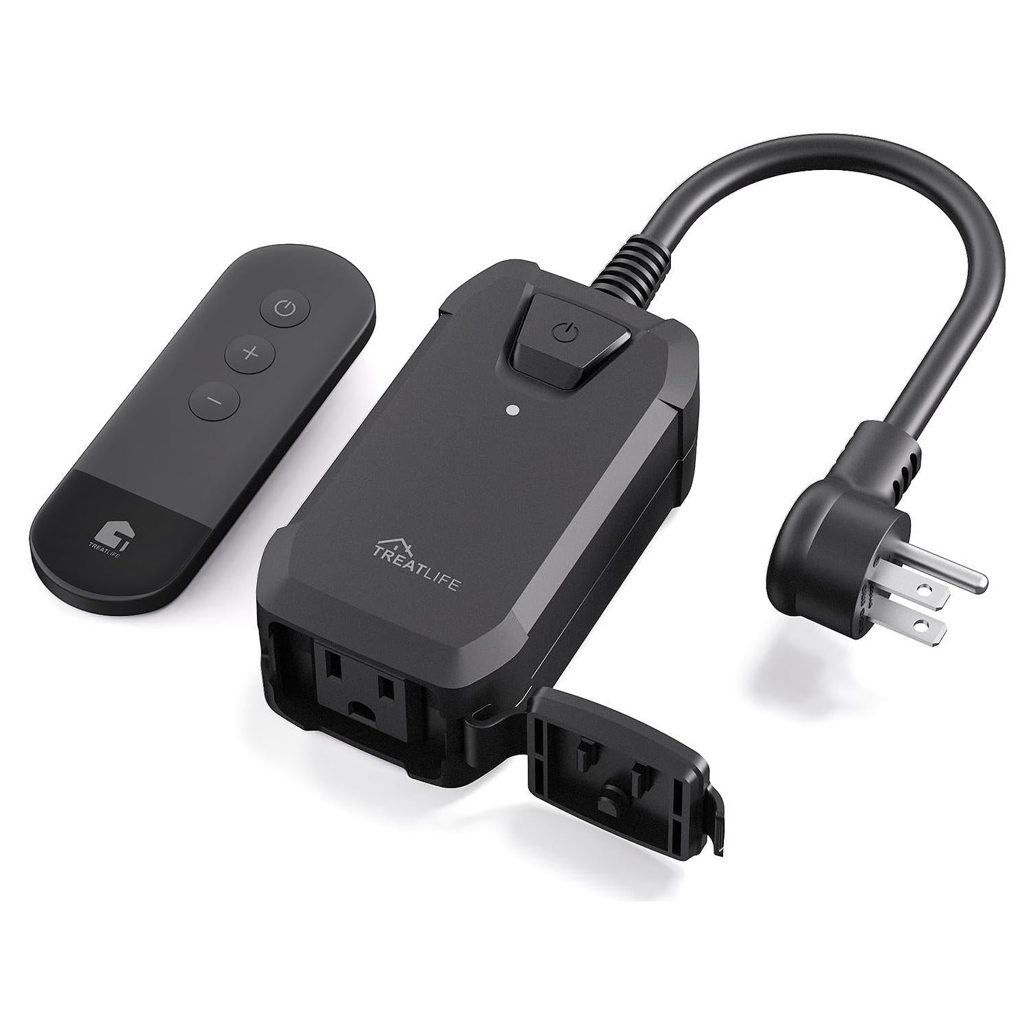 Enchufe Regulador Inalámbrico TREATLIFE IP44 400W Control Remoto