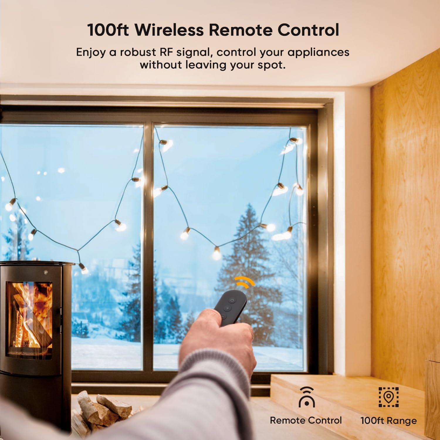 Enchufe Regulador Inalámbrico TREATLIFE IP44 400W Control Remoto