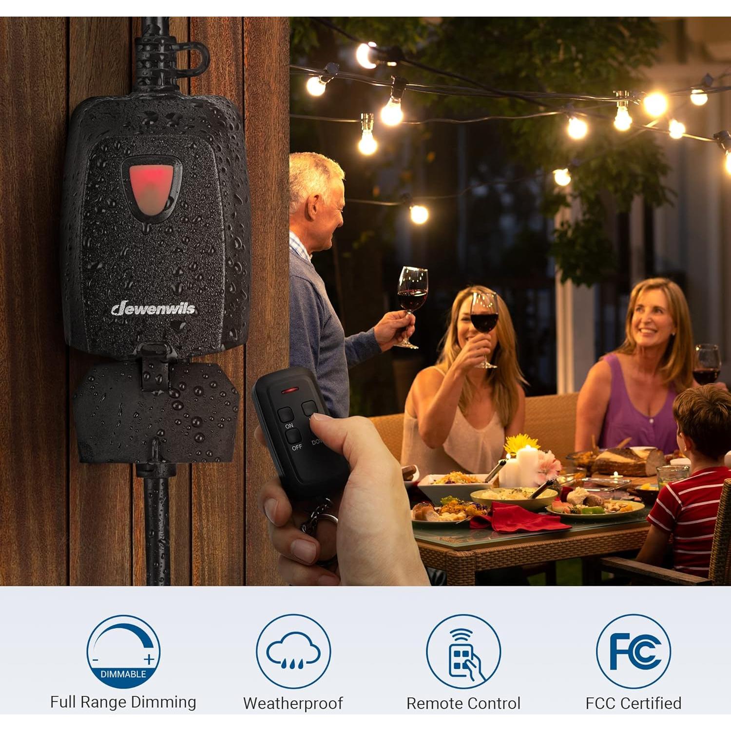 Regulador de Luces de Cuerda DEWENWILS con Control Remoto 30.48m