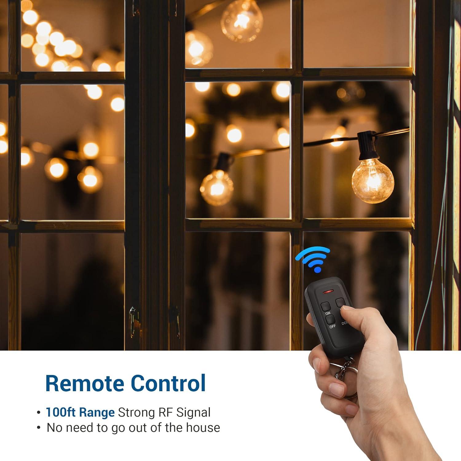 Regulador de Luces de Cuerda DEWENWILS con Control Remoto 30.48m