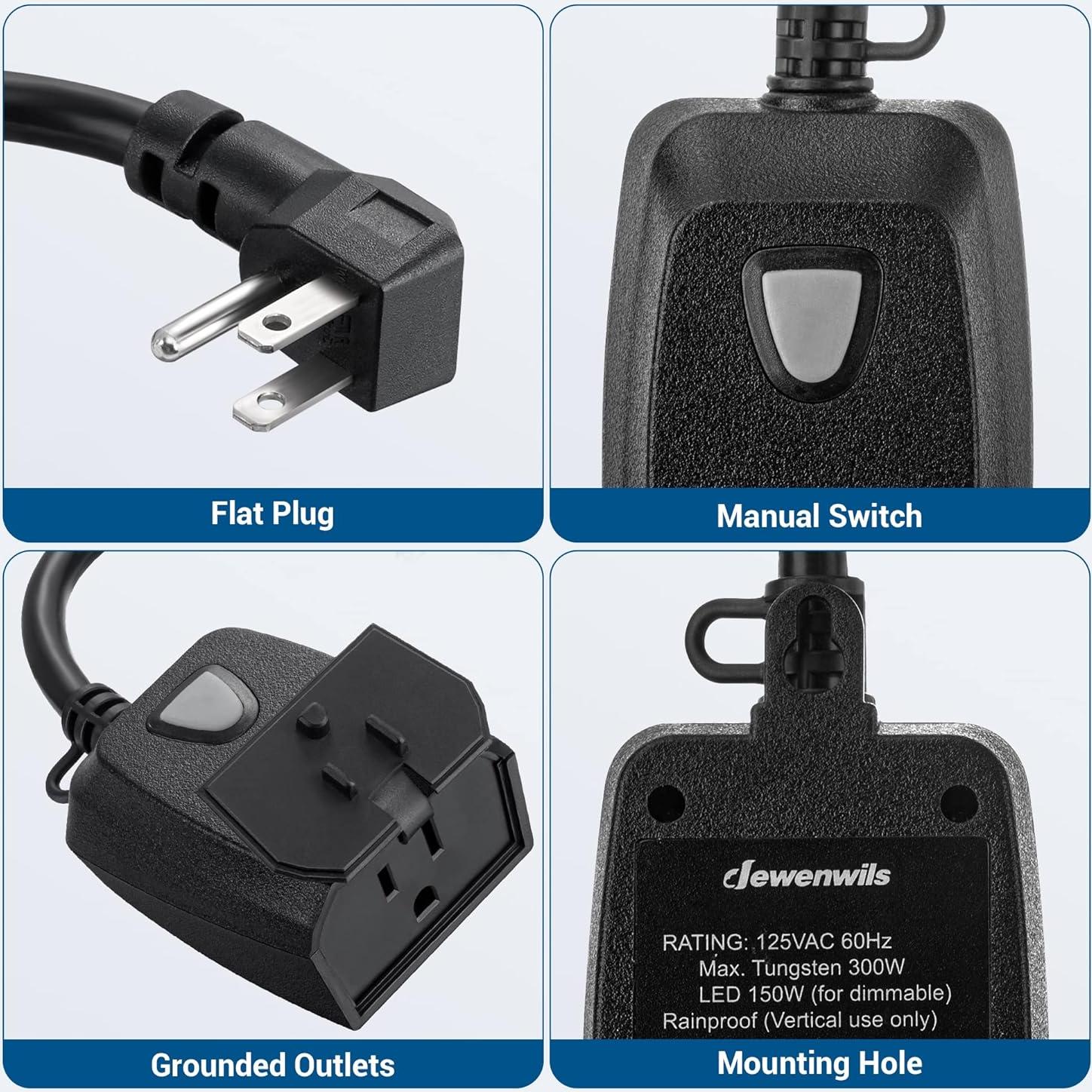 Regulador de Luces de Cuerda DEWENWILS con Control Remoto 30.48m