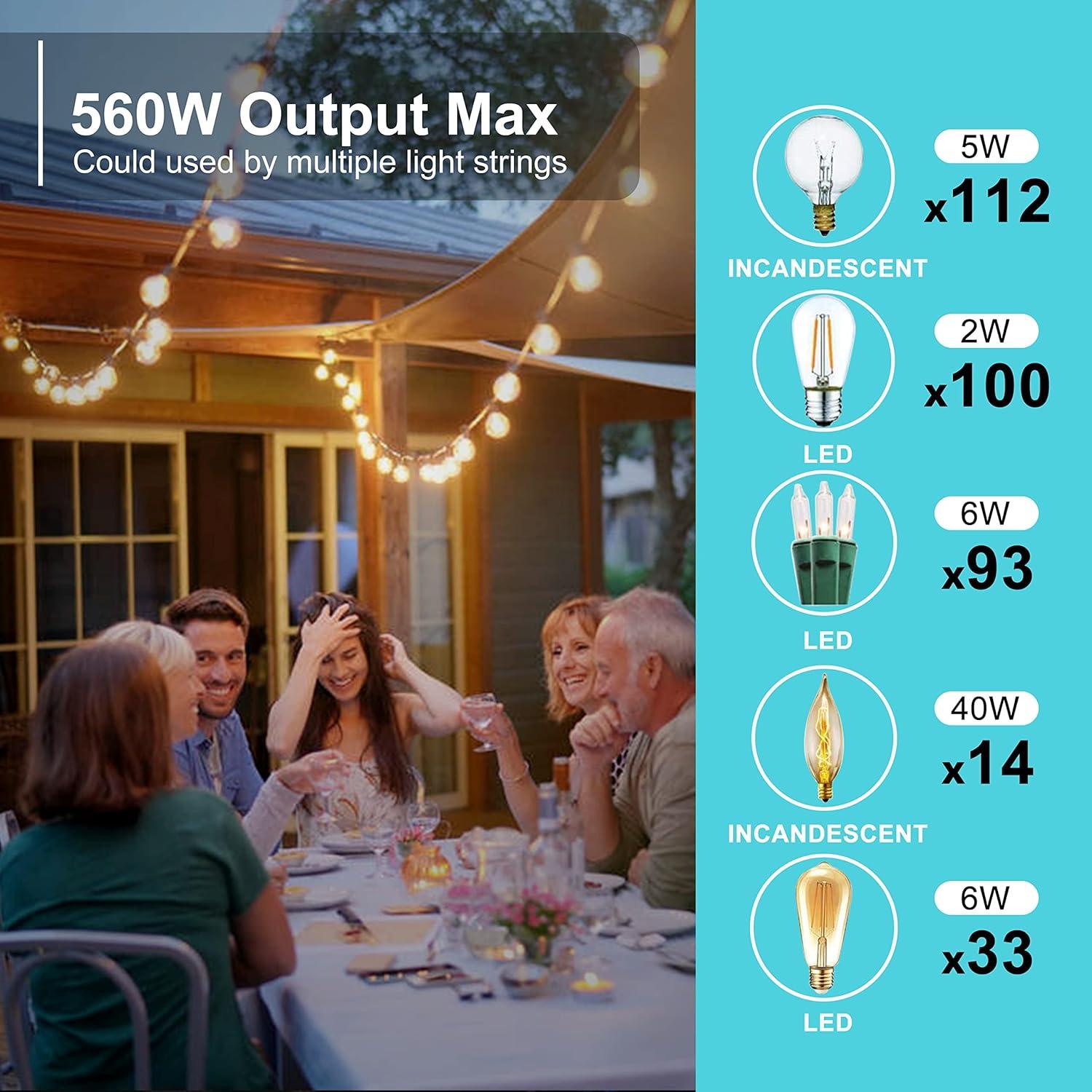 Atenuador Exterior Palawell 560W IP65 con Control Remoto