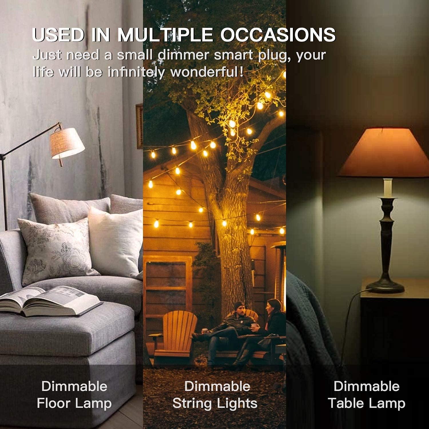 Enchufe Regulador Inteligente TREATLIFE IP44 400W Control Remoto