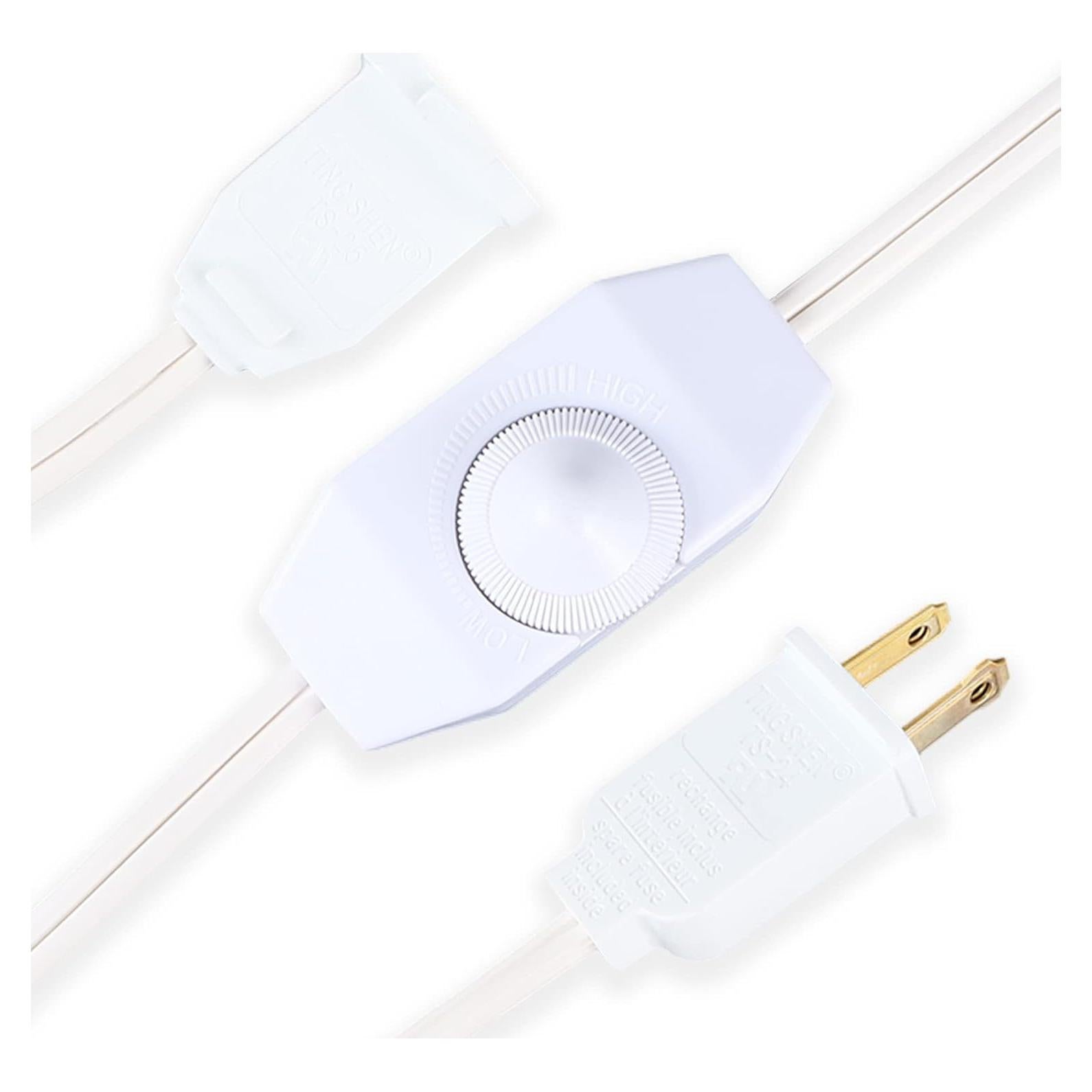 Atenuador de Luz Enchufable Leymays 150W Blanco 1.83m