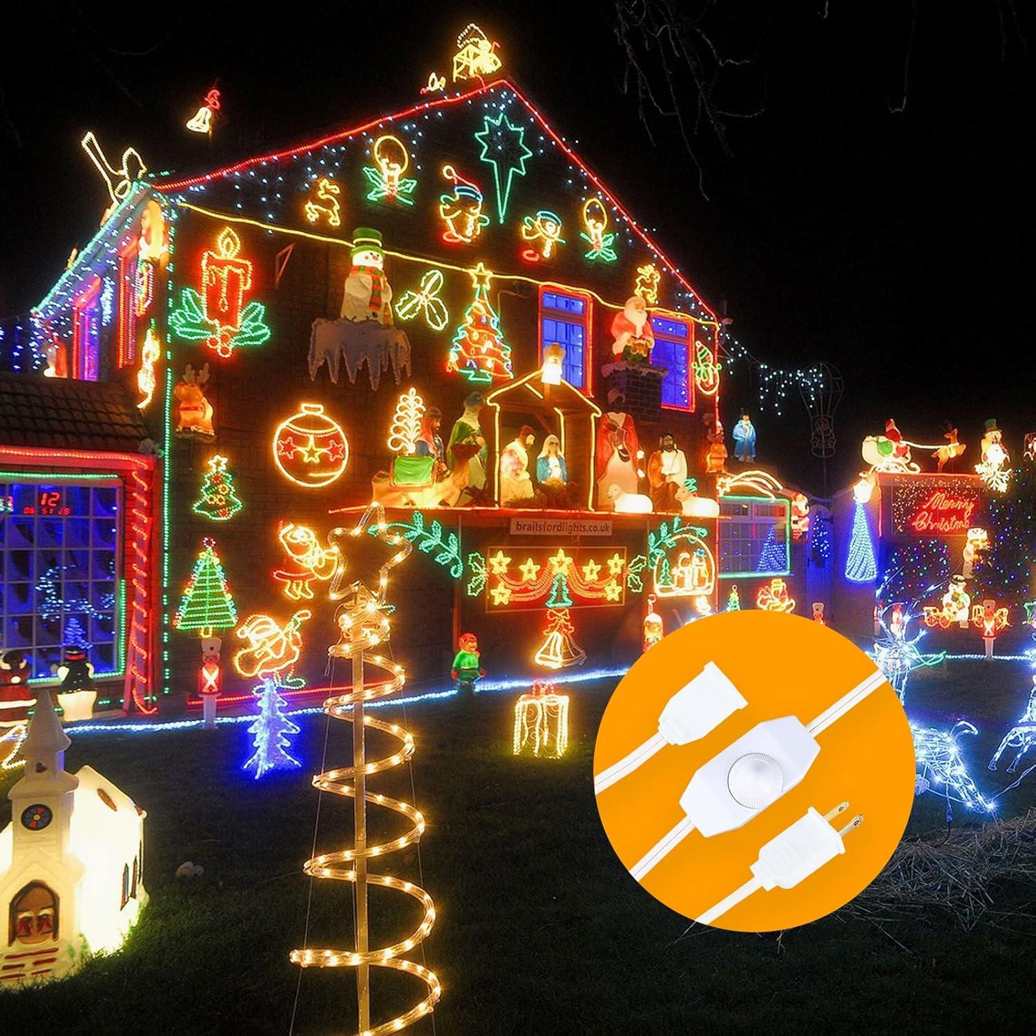 Atenuador de Luz Enchufable Leymays 150W Blanco 1.83m